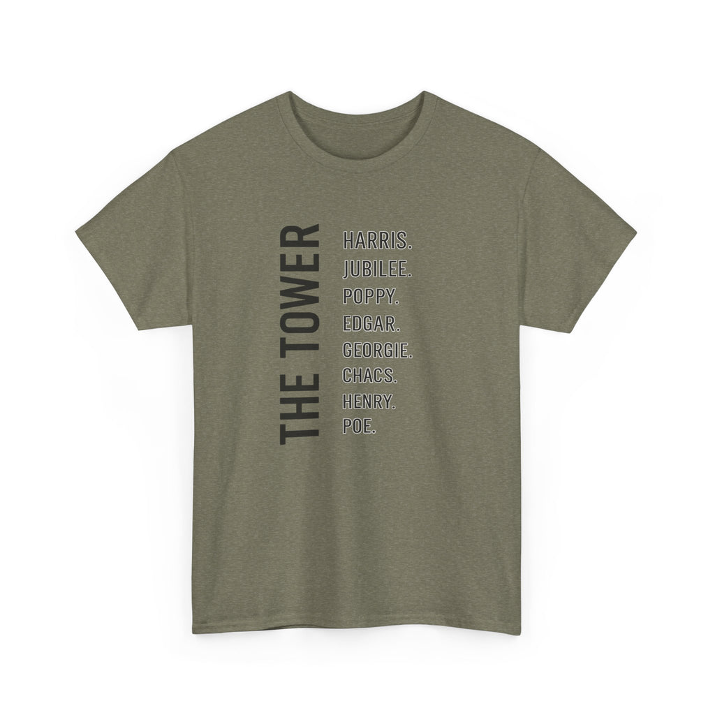 Tower of London Raven Names T-Shirt