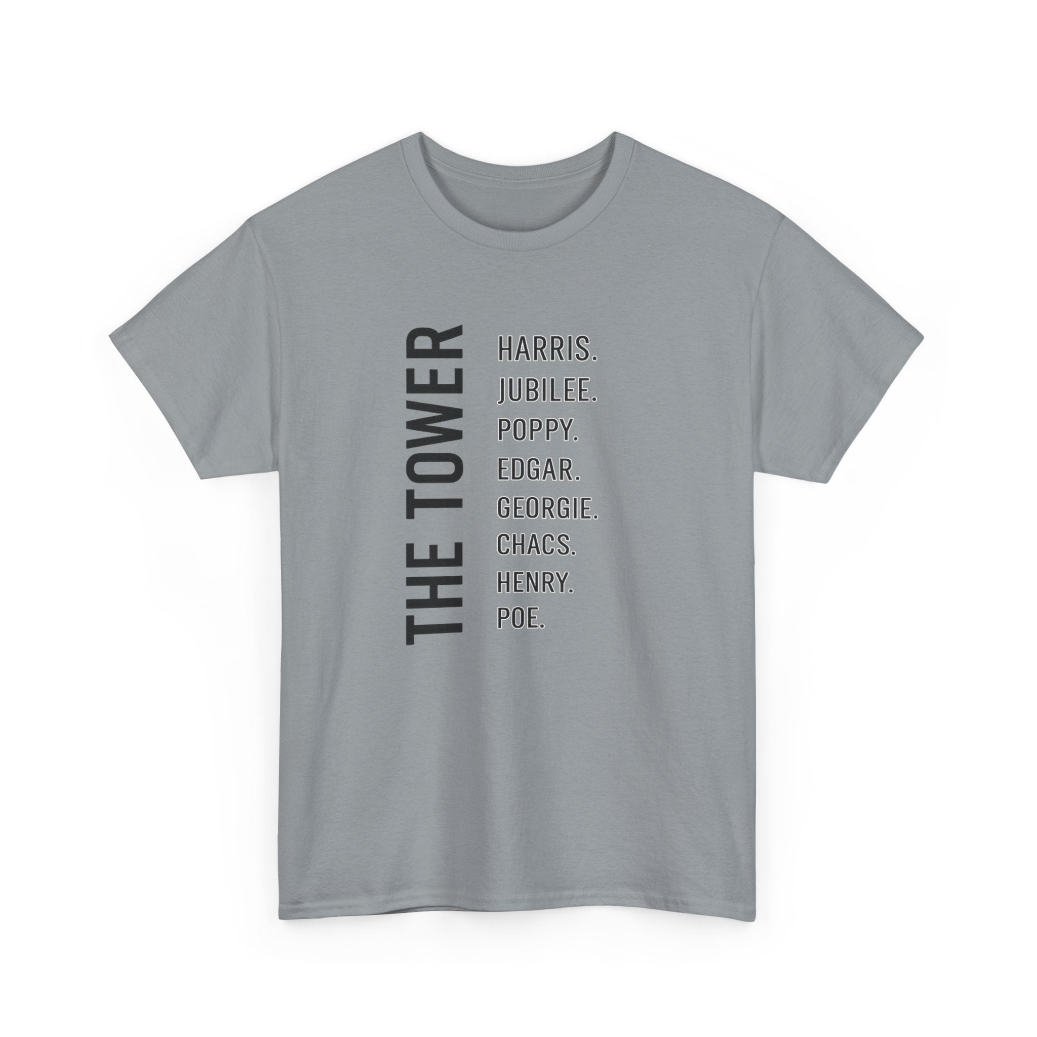 Tower of London Raven Names T-Shirt