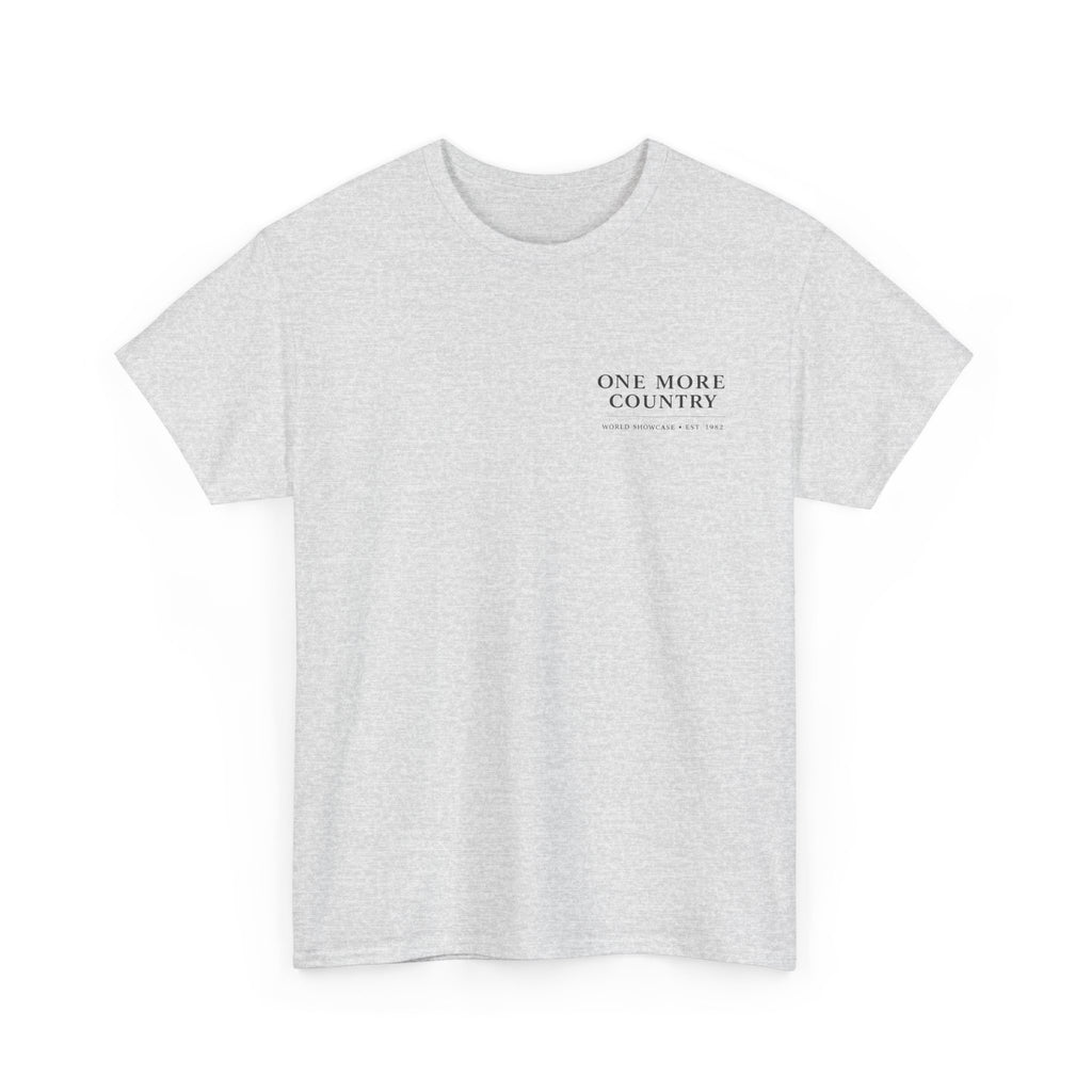 Drinking Around the World Theme Park Tee — "One More Country" Travel Bar Shirt