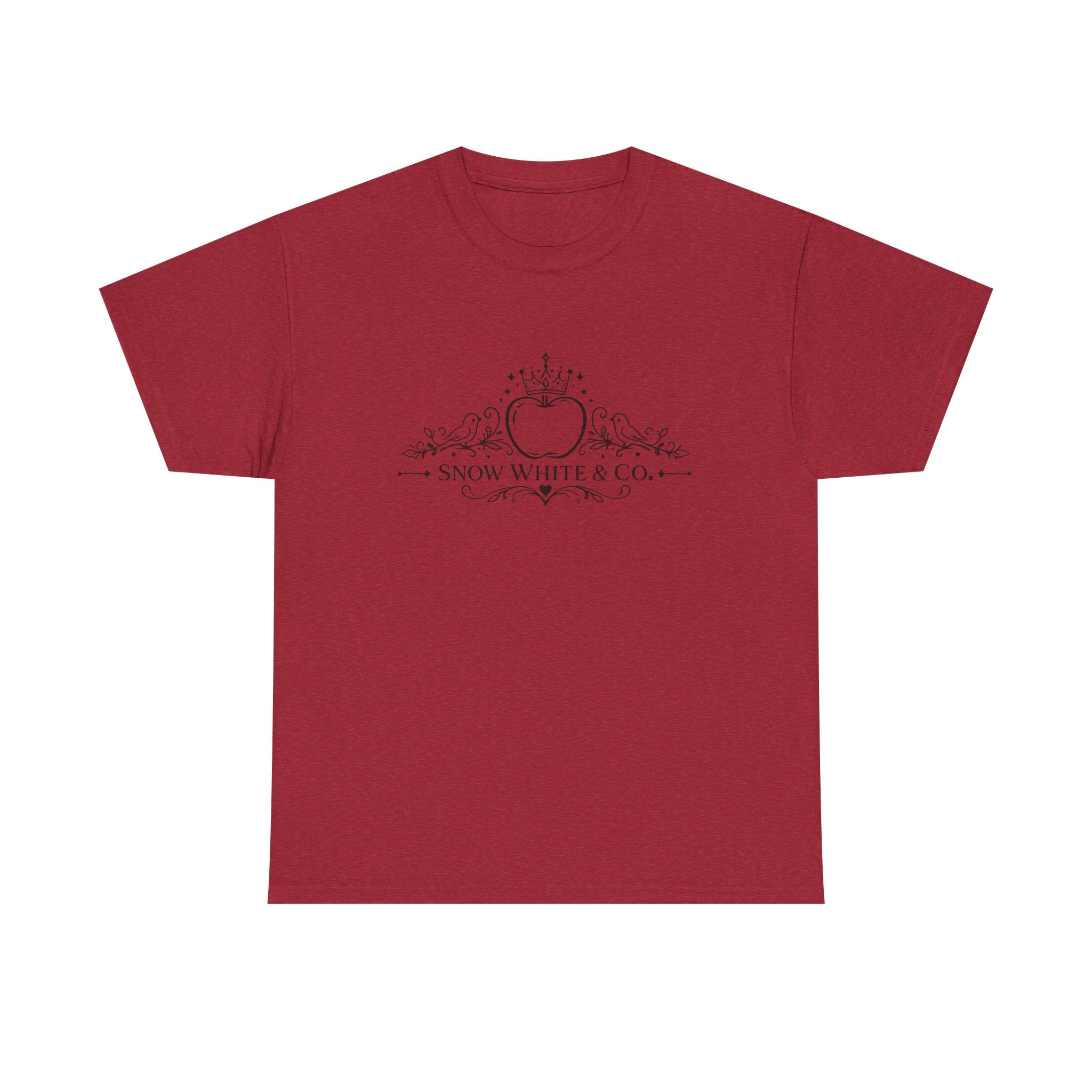 Snow White & Co. Vintage Logo Tee — Elegant Fairy Tale Graphic T-Shirt