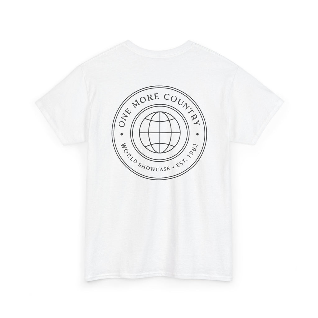 Drinking Around the World Theme Park Tee — "One More Country" Travel Bar Shirt