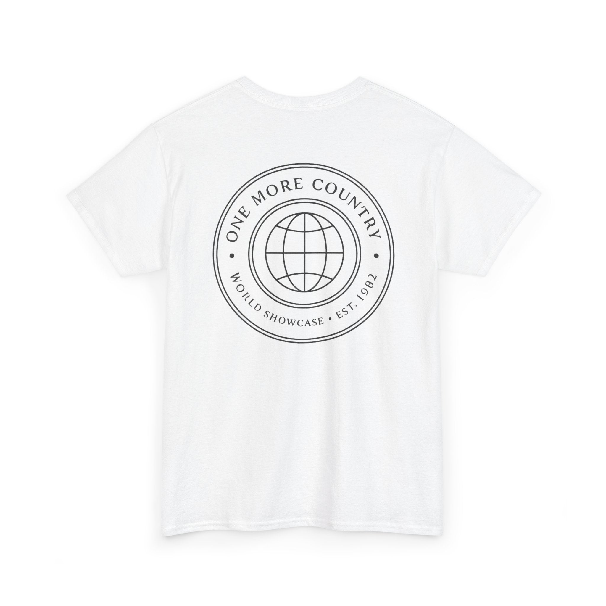 Drinking Around the World Theme Park Tee — "One More Country" Travel Bar Shirt