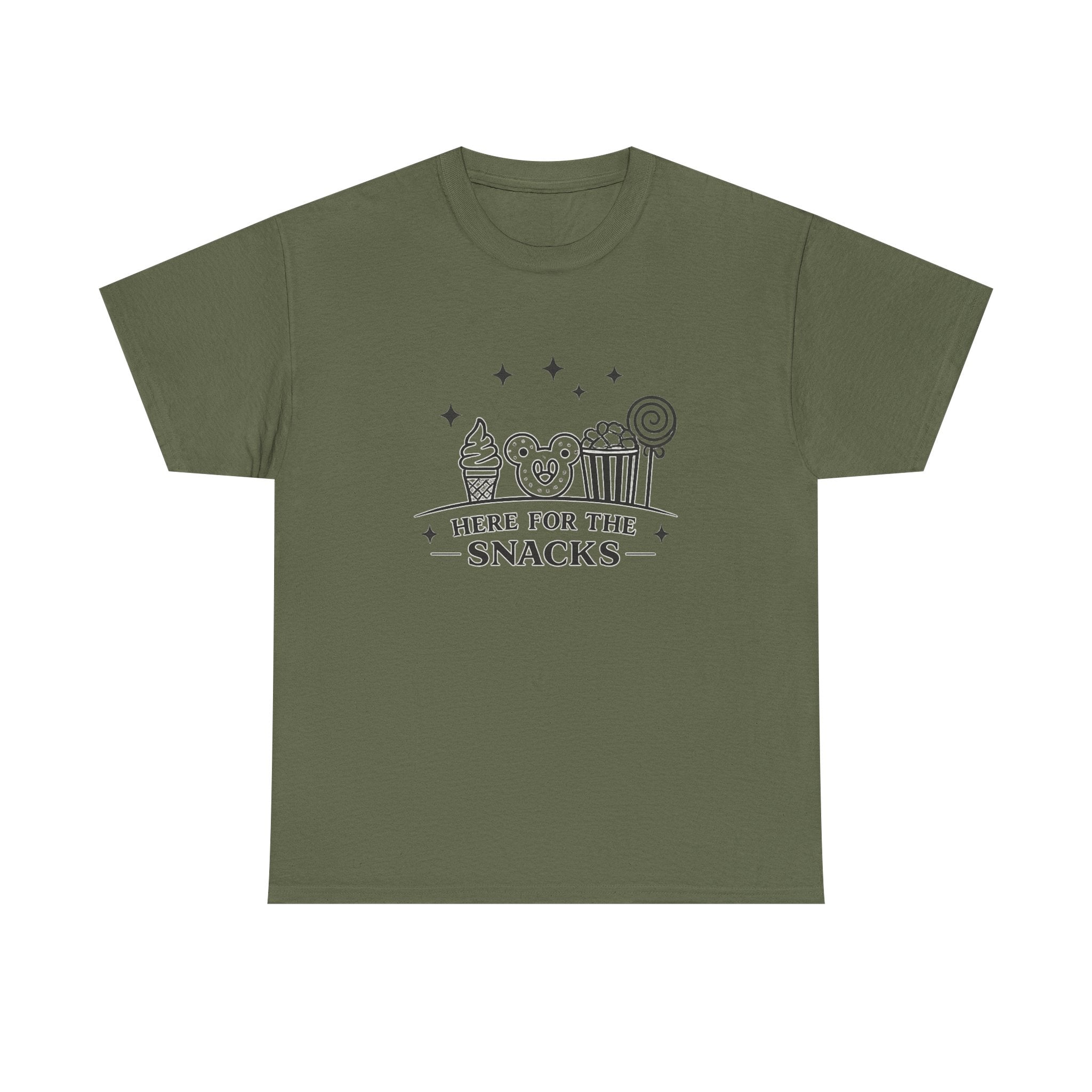 “Here for the Snacks” Theme Park T-Shirt