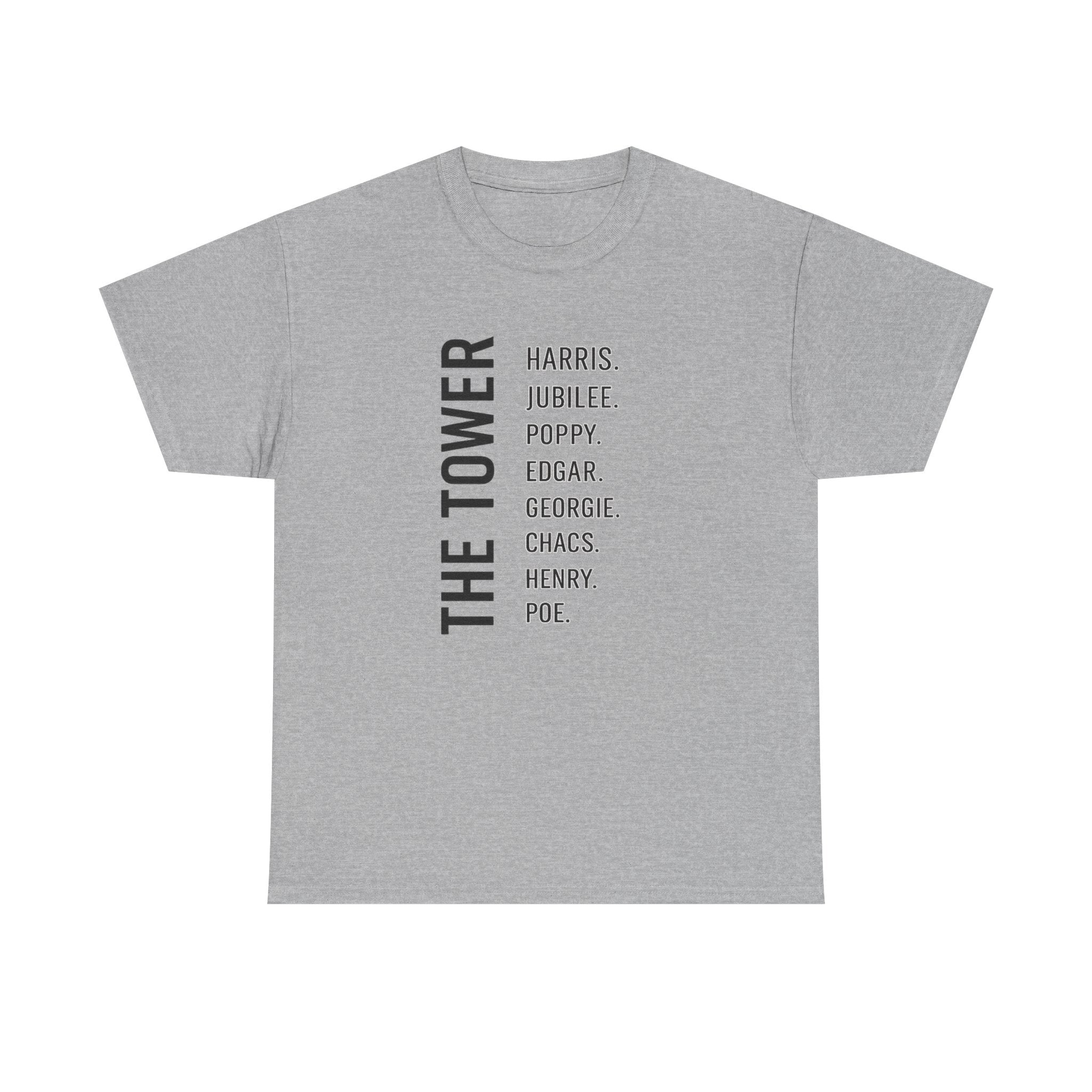 Tower of London Raven Names T-Shirt