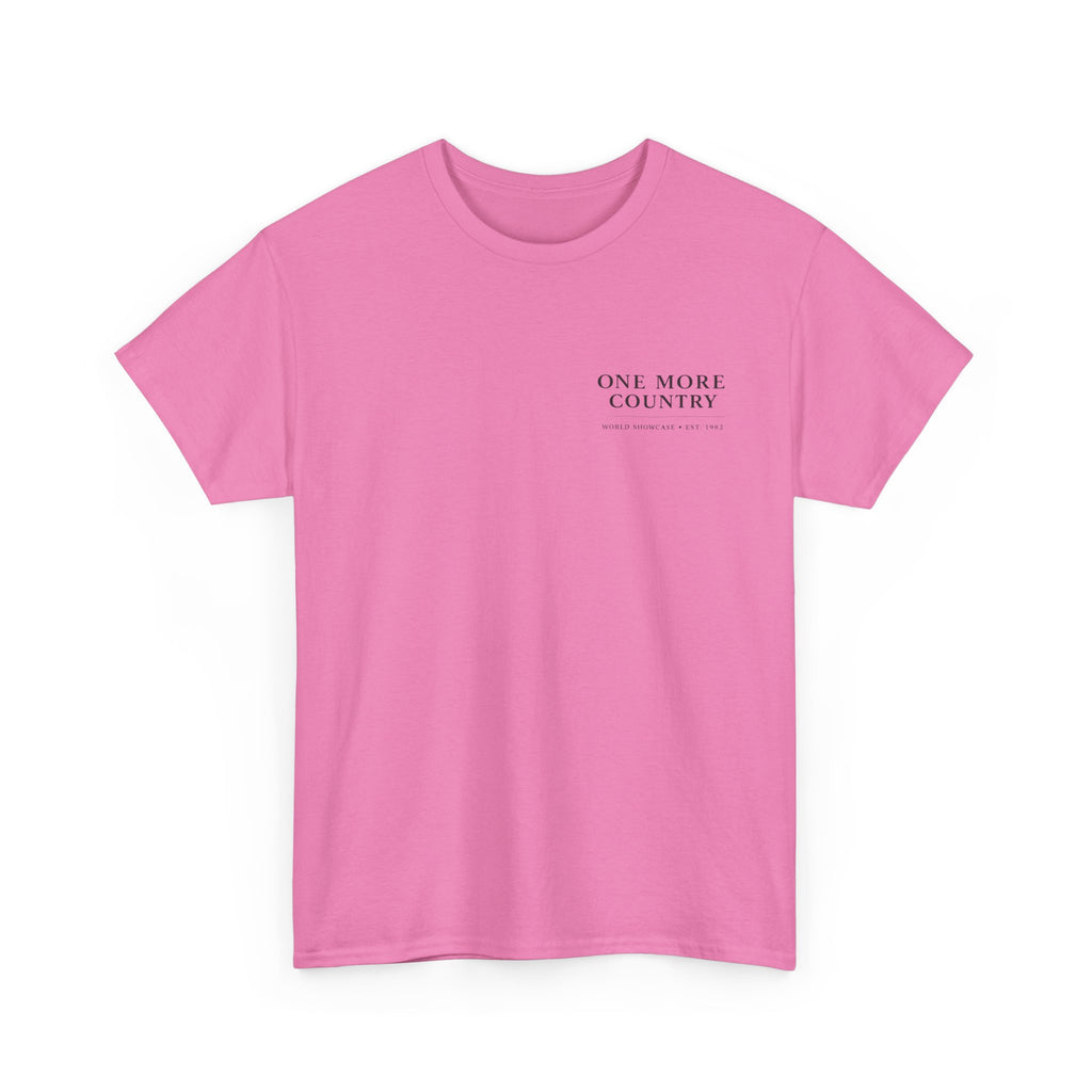Drinking Around the World Theme Park Tee — "One More Country" Travel Bar Shirt