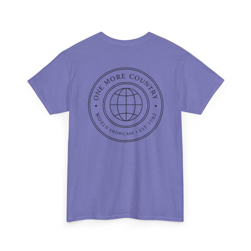 Drinking Around the World Theme Park Tee — "One More Country" Travel Bar Shirt