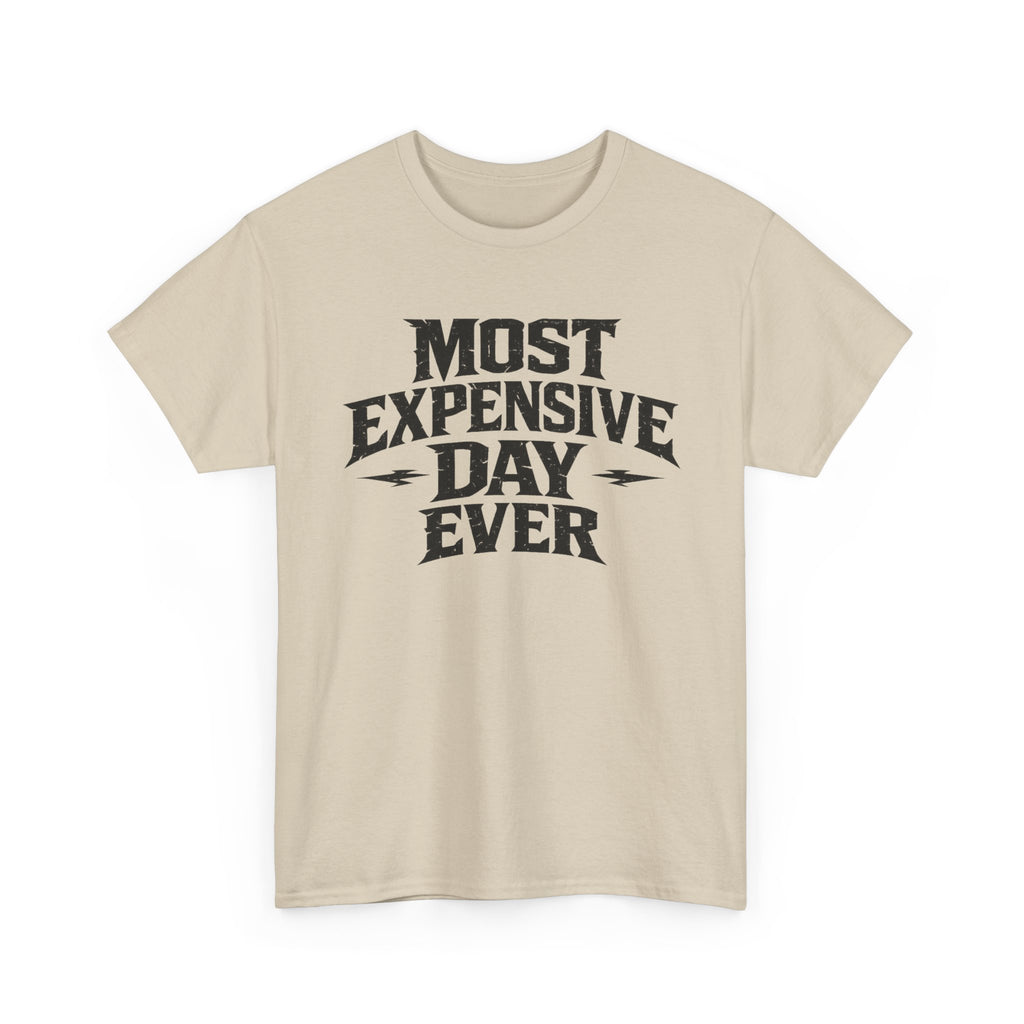 Theme Park Tee — "Most Expensive Day Ever" Graphic Shirt