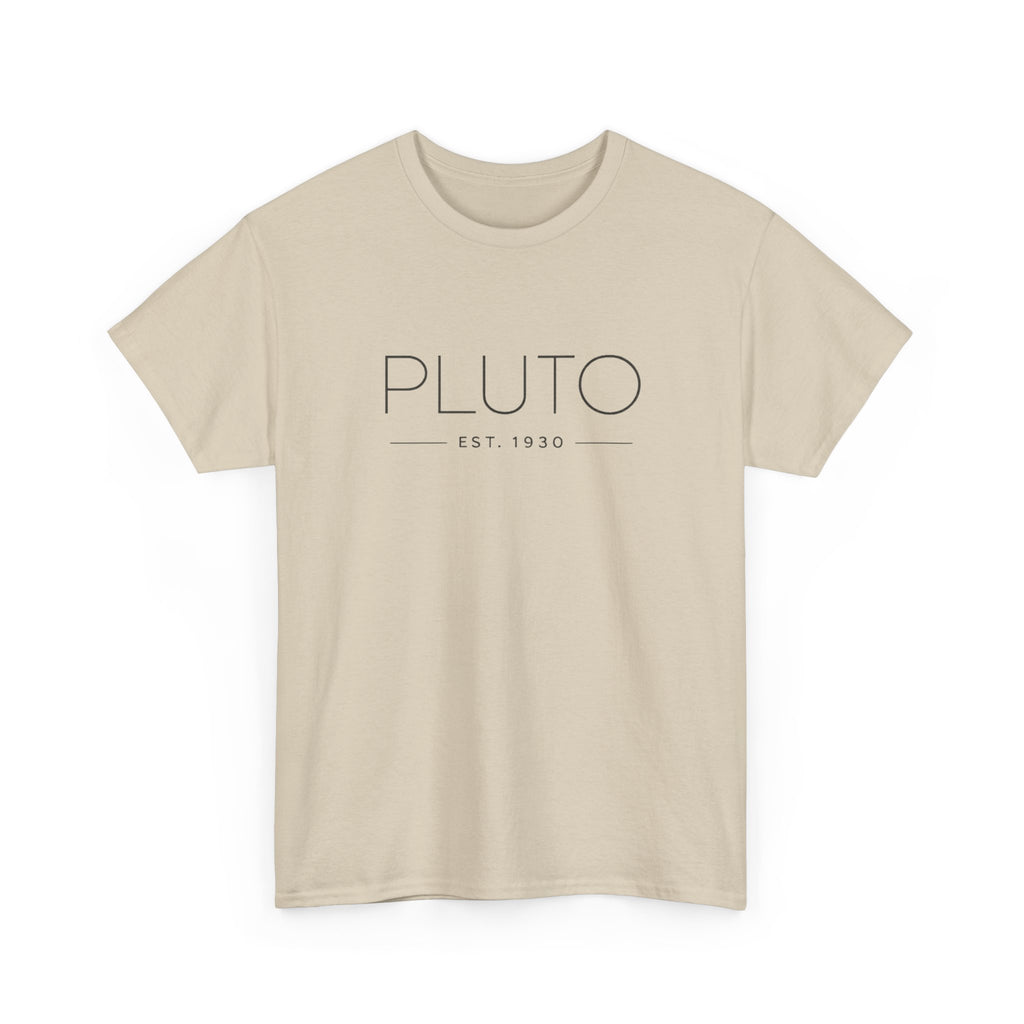 Pluto Theme Park T-Shirt — Minimalist Graphic Tee