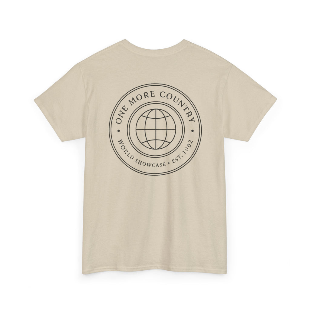 Drinking Around the World Theme Park Tee — "One More Country" Travel Bar Shirt