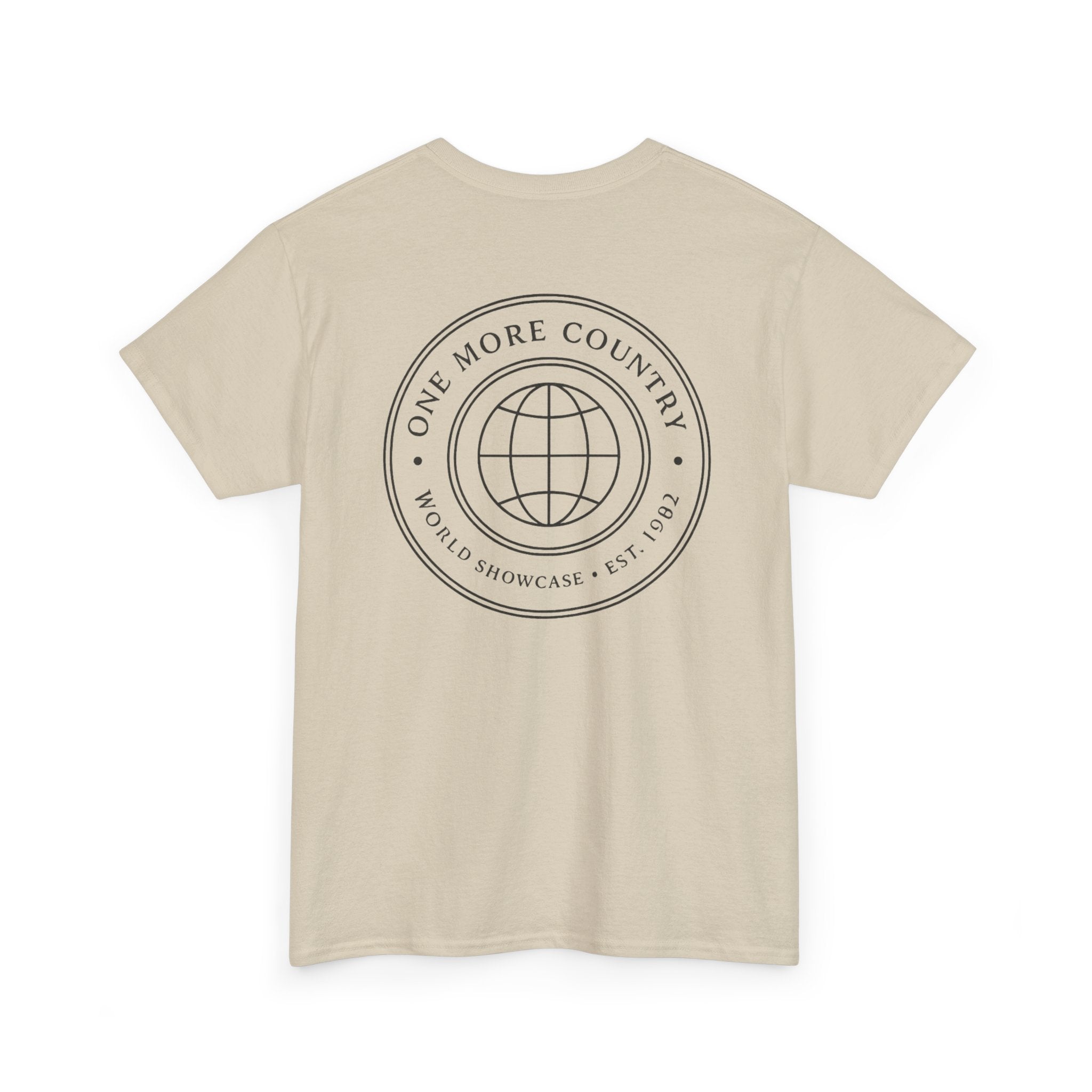 Drinking Around the World Theme Park Tee — "One More Country" Travel Bar Shirt