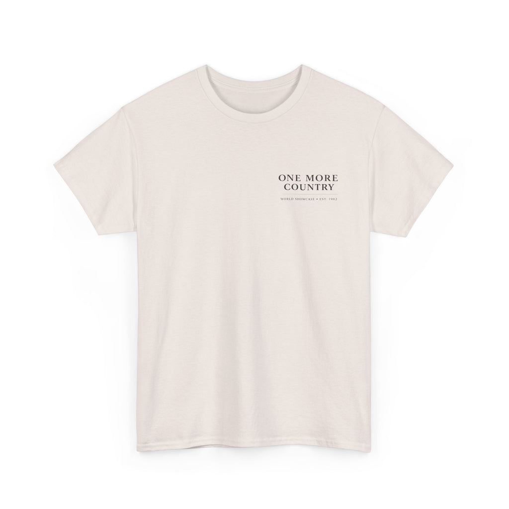 Drinking Around the World Theme Park Tee — "One More Country" Travel Bar Shirt