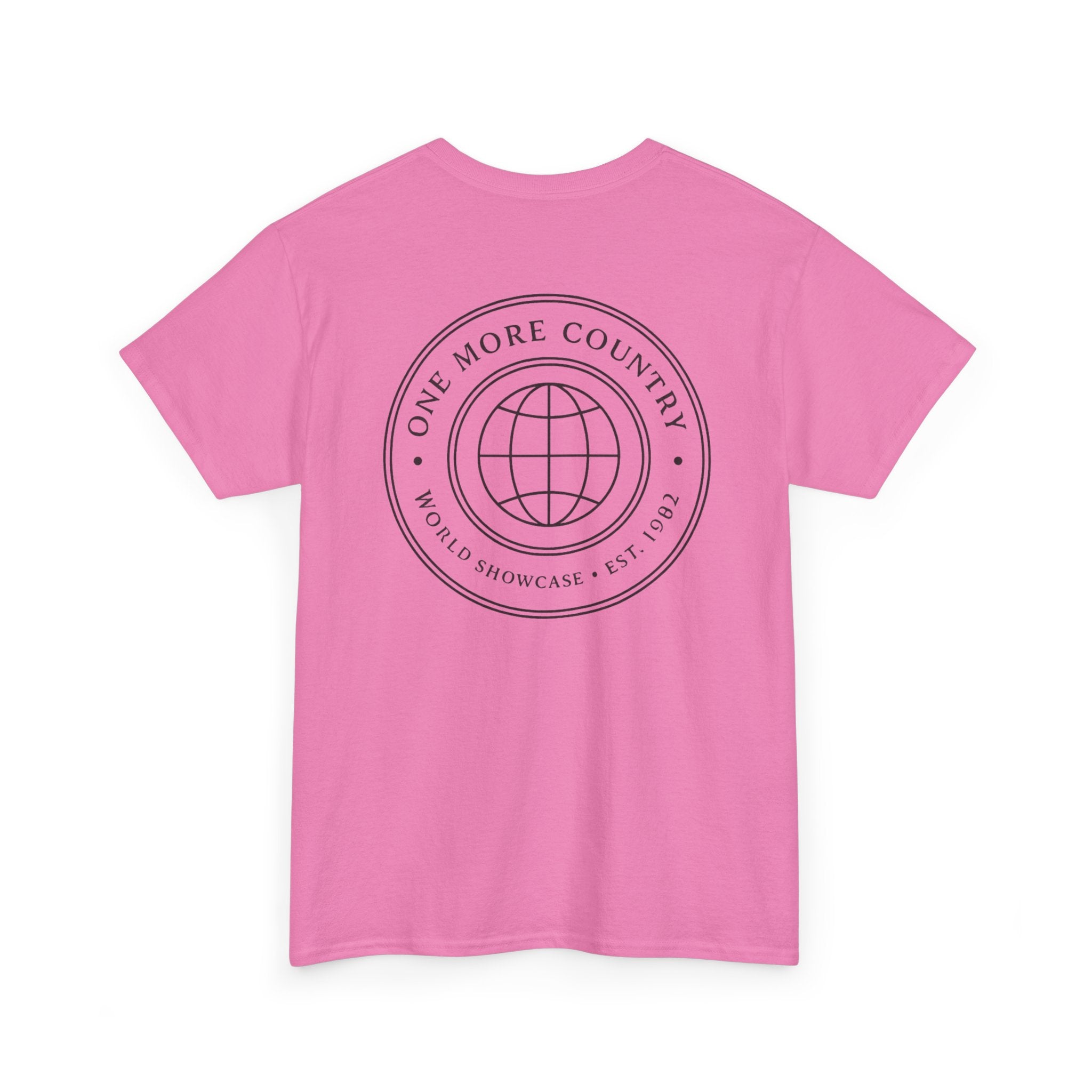 Drinking Around the World Theme Park Tee — "One More Country" Travel Bar Shirt