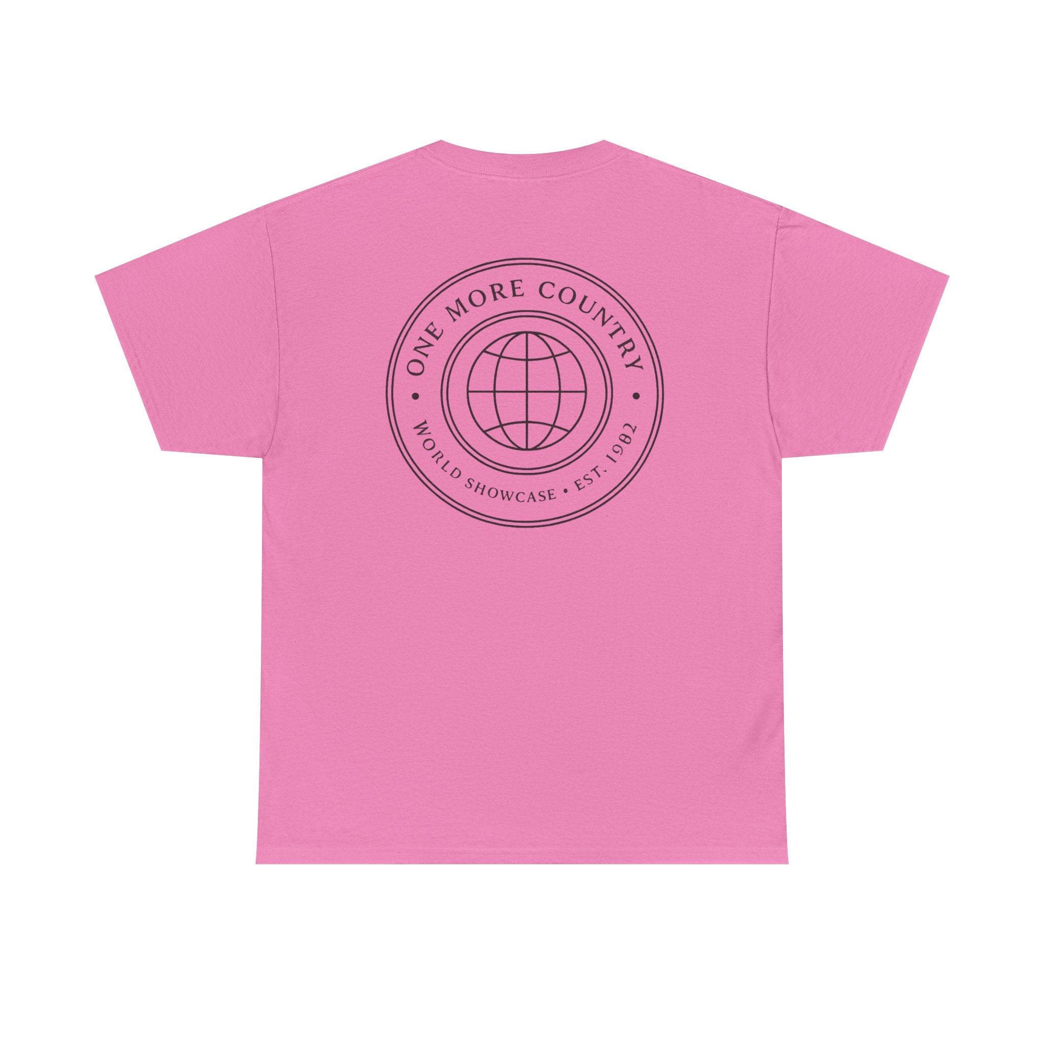 Drinking Around the World Theme Park Tee — "One More Country" Travel Bar Shirt