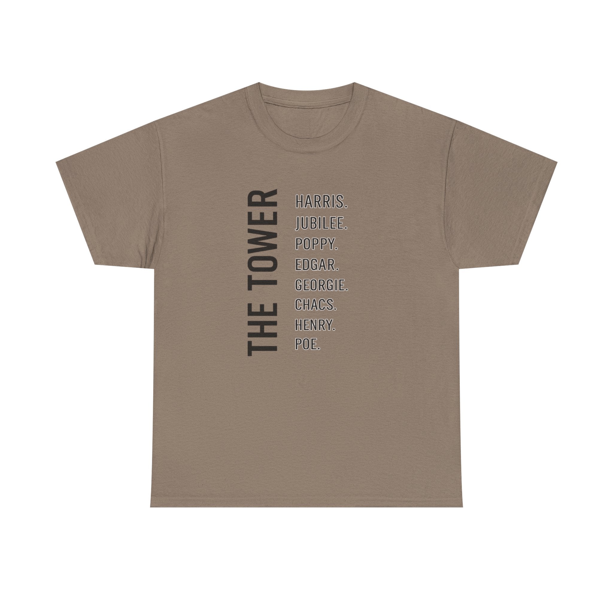 Tower of London Raven Names T-Shirt