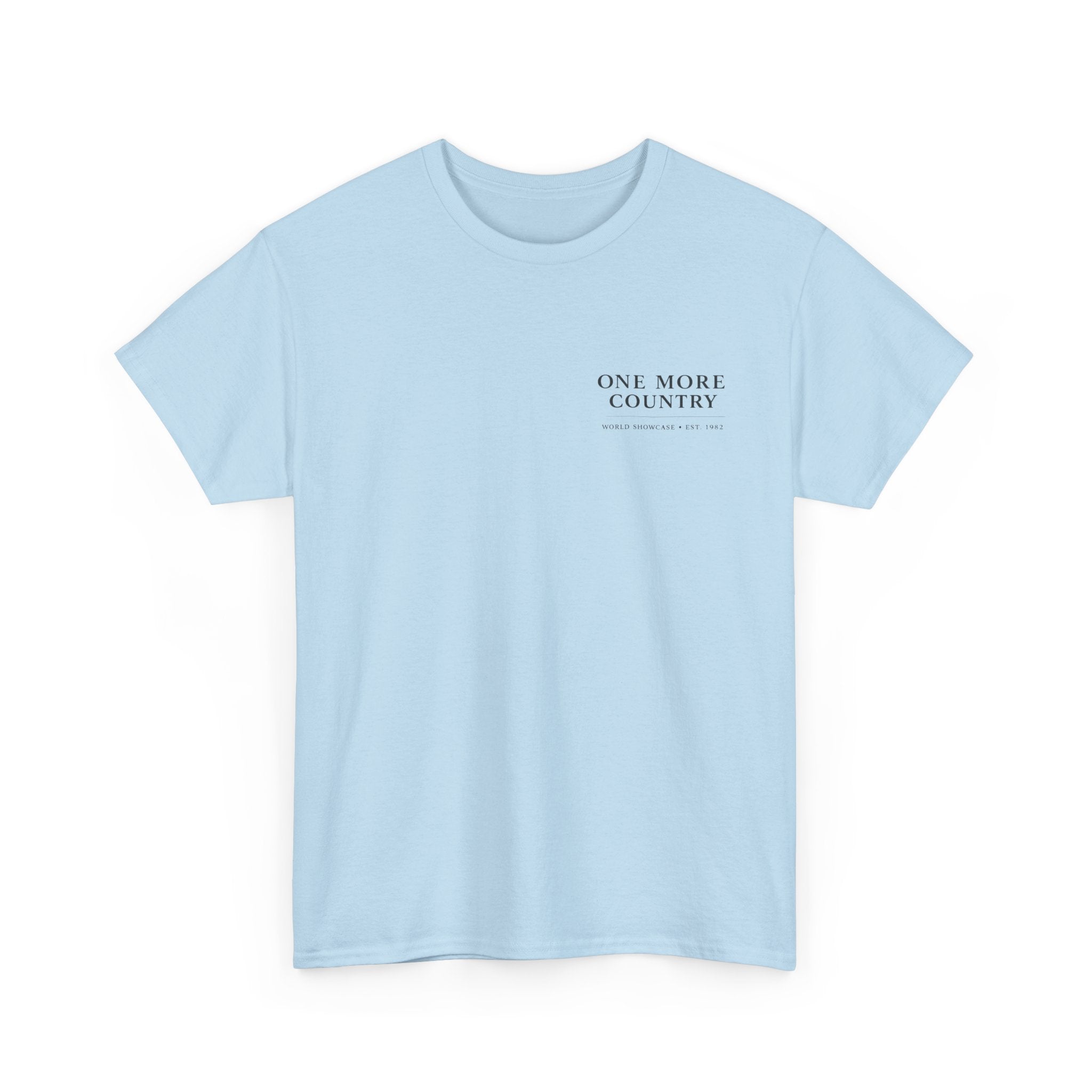 Drinking Around the World Theme Park Tee — "One More Country" Travel Bar Shirt