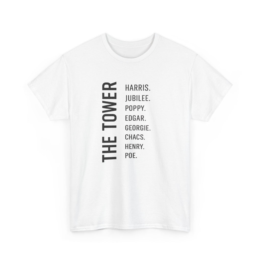 Tower of London Raven Names T-Shirt