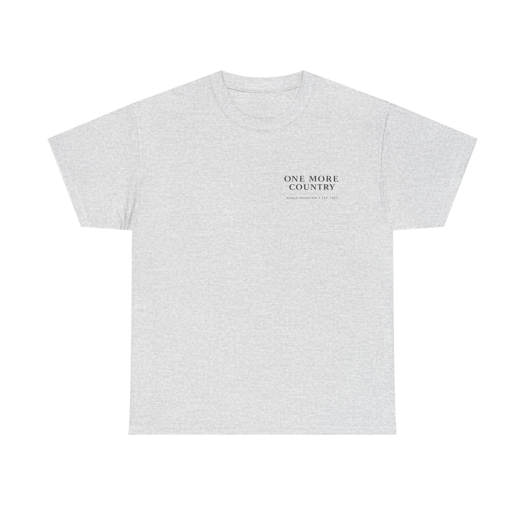 Drinking Around the World Theme Park Tee — "One More Country" Travel Bar Shirt