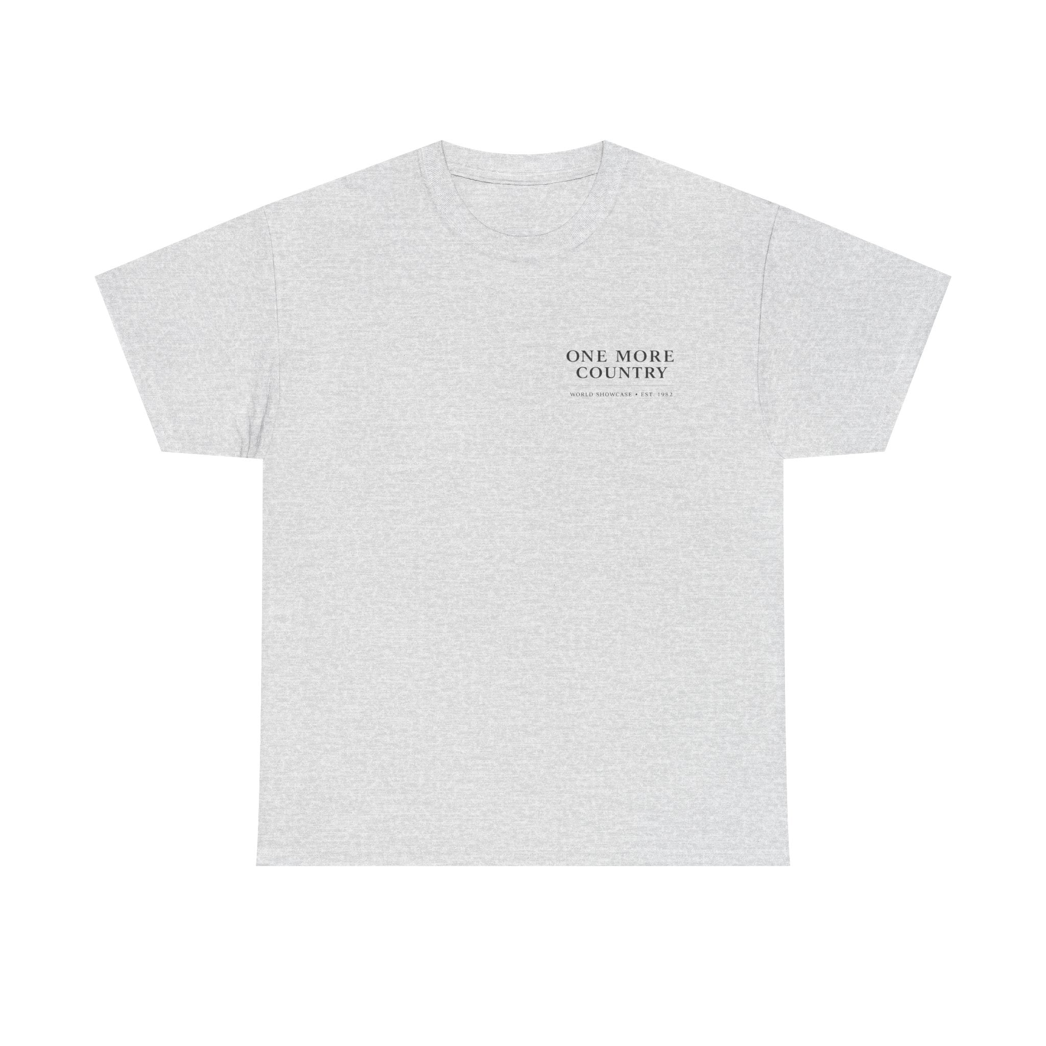 Drinking Around the World Theme Park Tee — "One More Country" Travel Bar Shirt