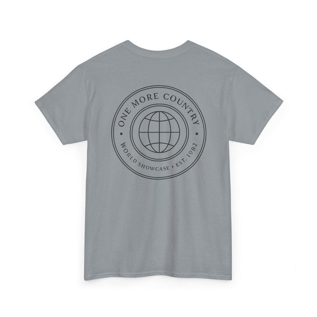 Drinking Around the World Theme Park Tee — "One More Country" Travel Bar Shirt