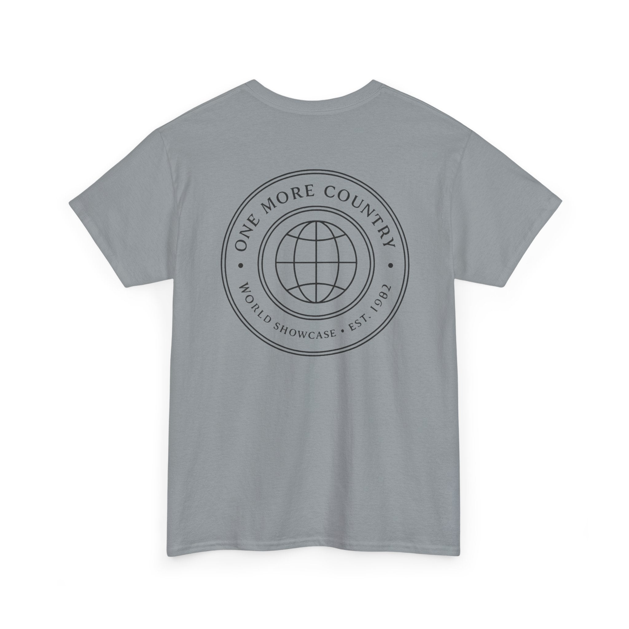 Drinking Around the World Theme Park Tee — "One More Country" Travel Bar Shirt