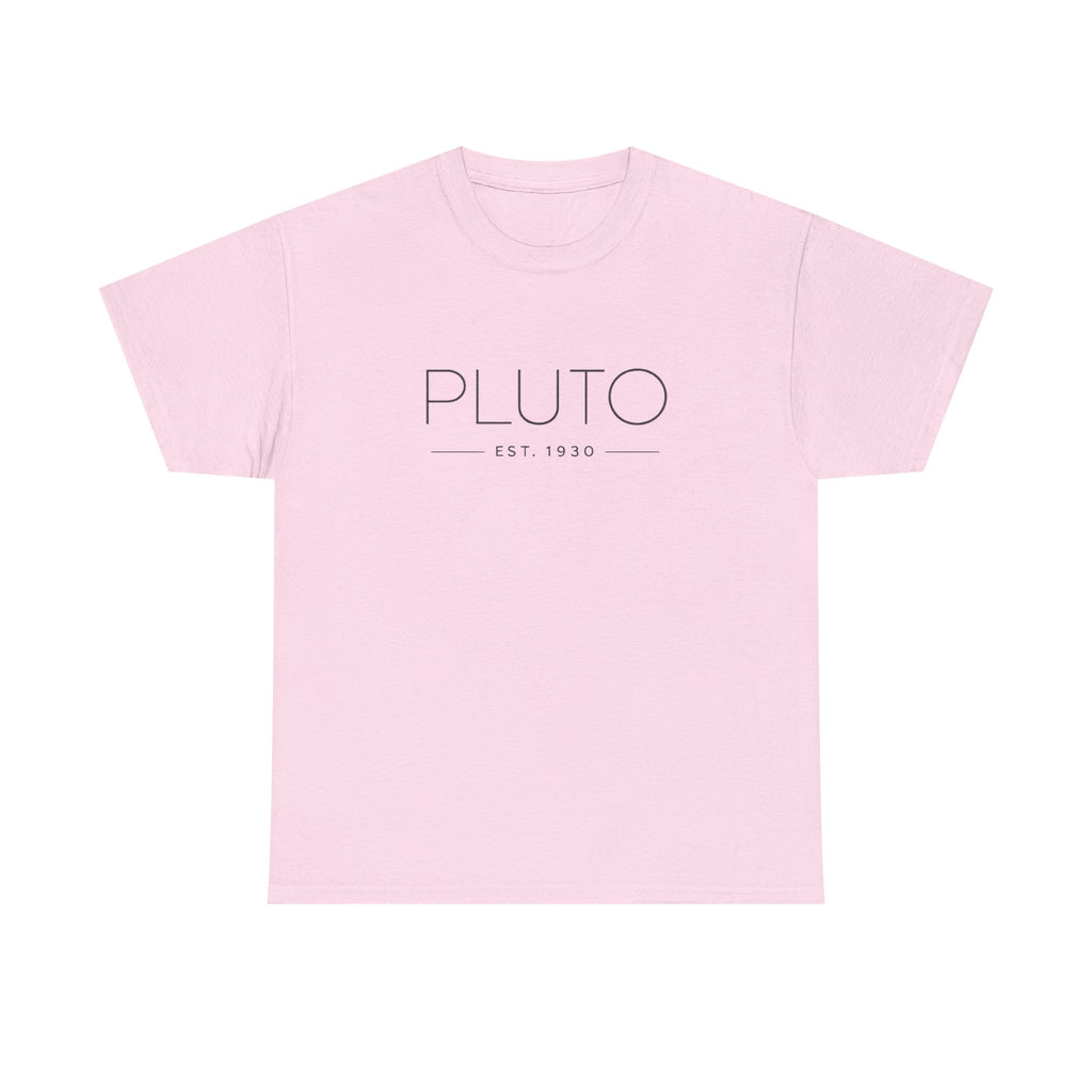 Pluto Theme Park T-Shirt — Minimalist Graphic Tee