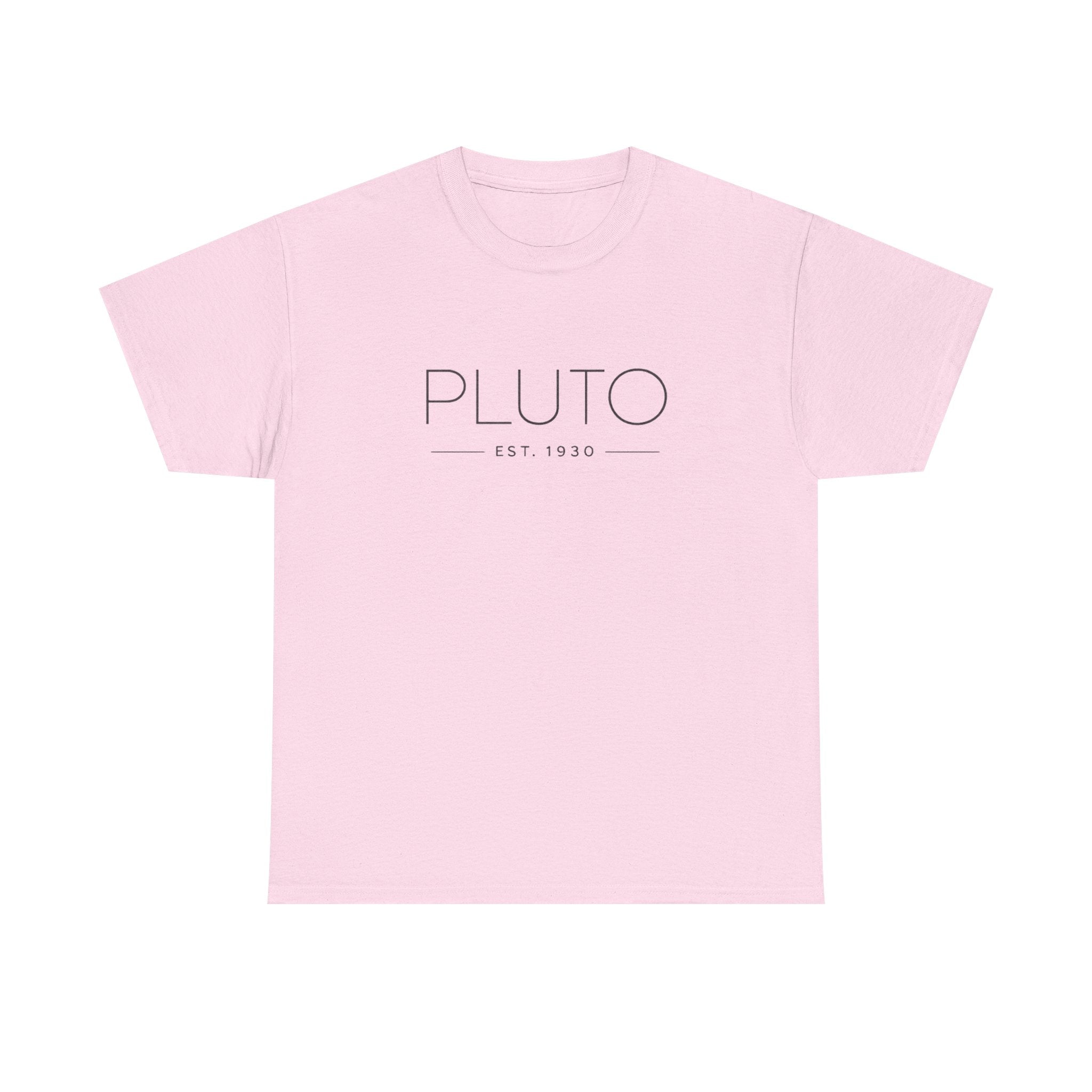 Pluto Theme Park T-Shirt — Minimalist Graphic Tee