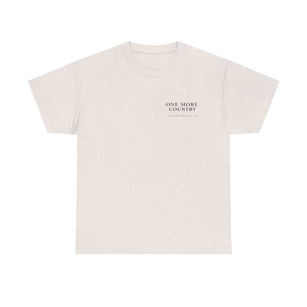 Drinking Around the World Theme Park Tee — "One More Country" Travel Bar Shirt