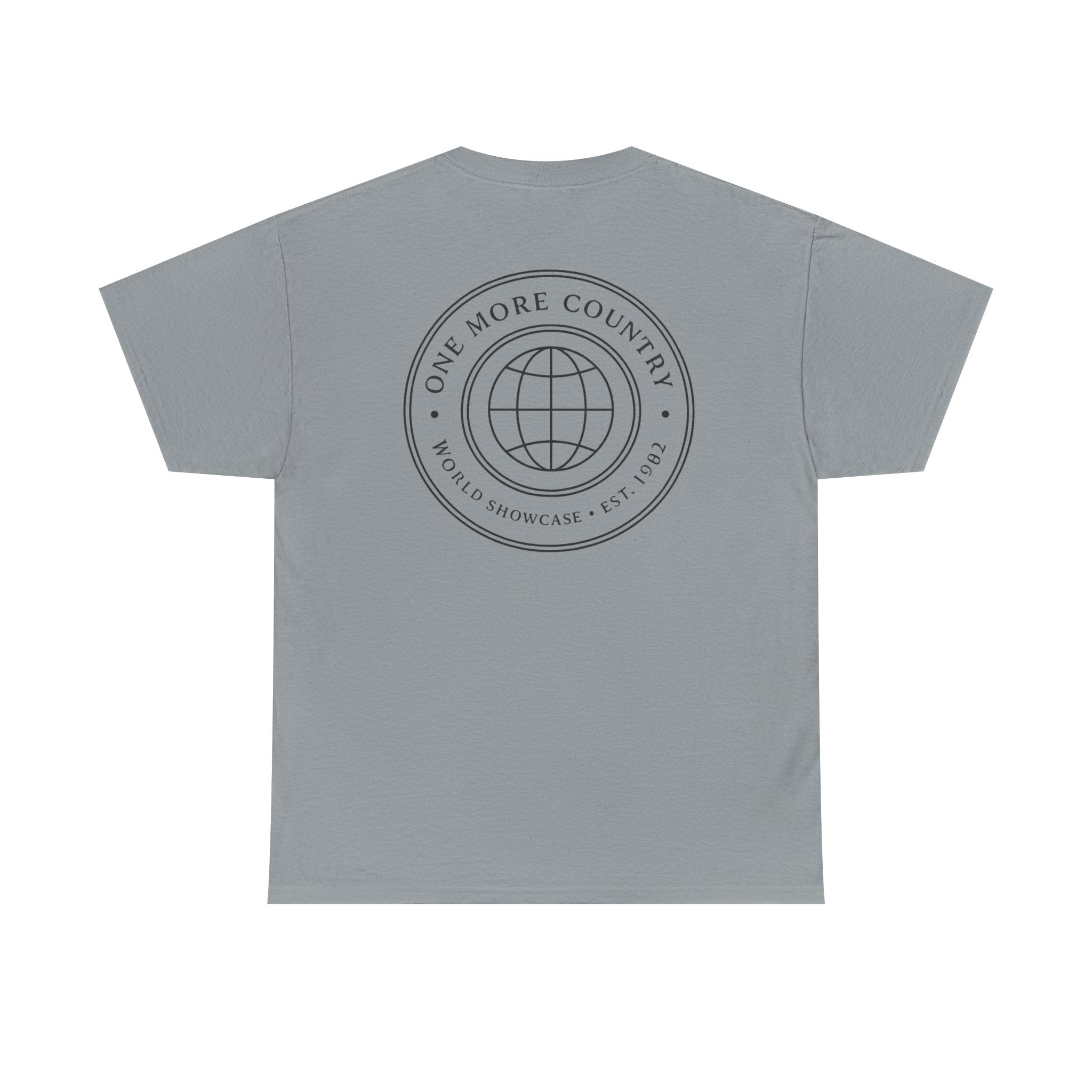 Drinking Around the World Theme Park Tee — "One More Country" Travel Bar Shirt