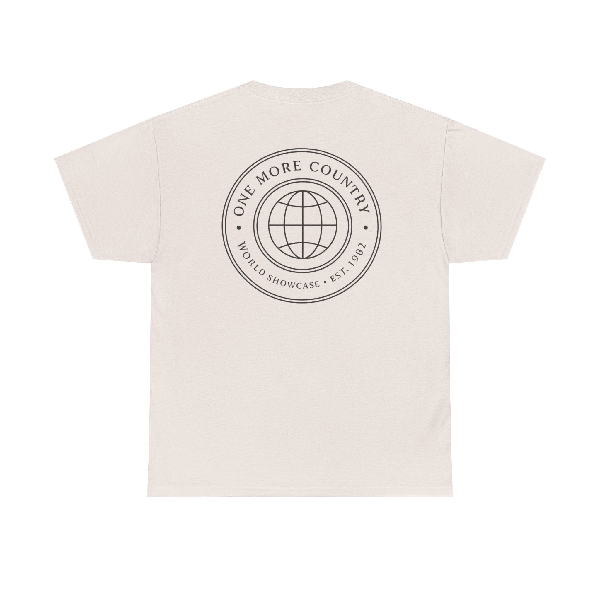 Drinking Around the World Theme Park Tee — "One More Country" Travel Bar Shirt