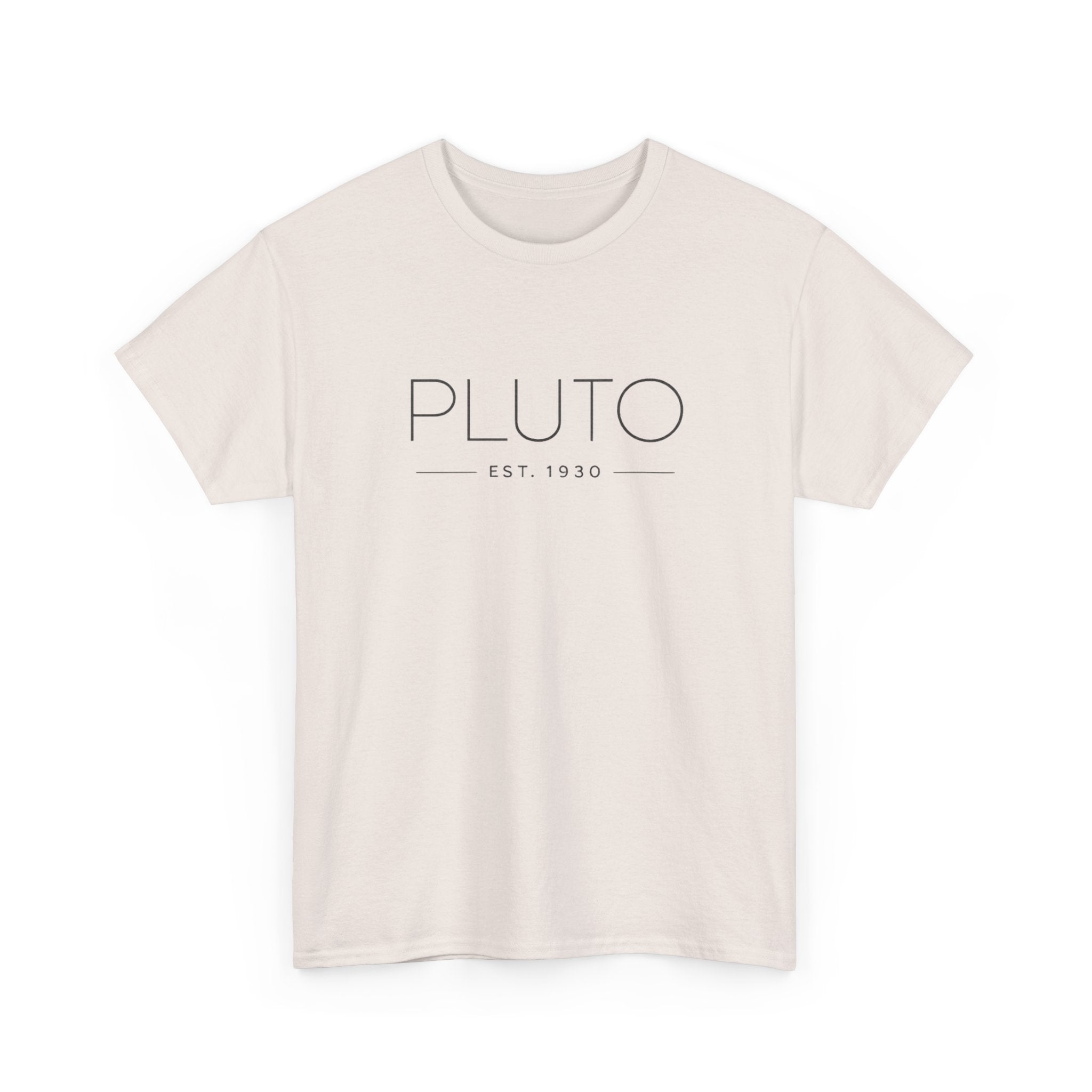 Pluto Theme Park T-Shirt — Minimalist Graphic Tee