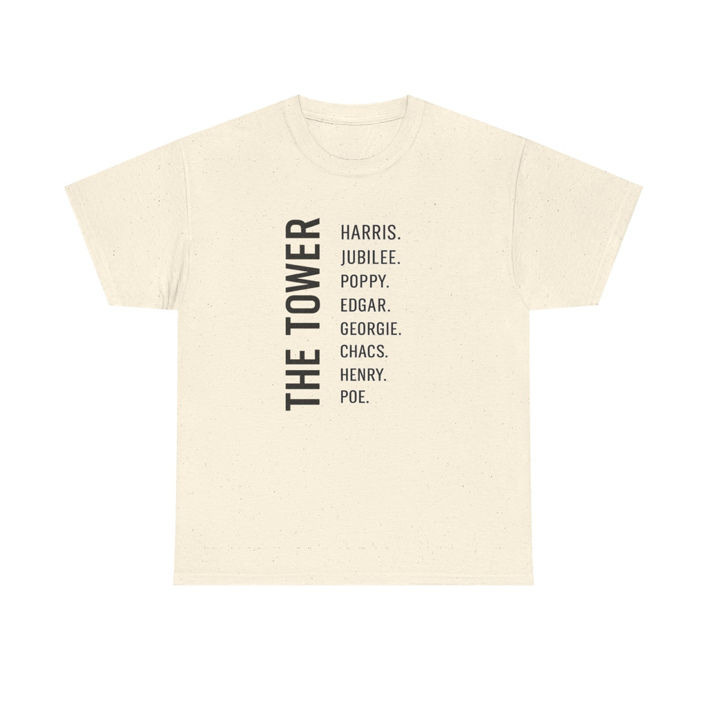 Tower of London Raven Names T-Shirt