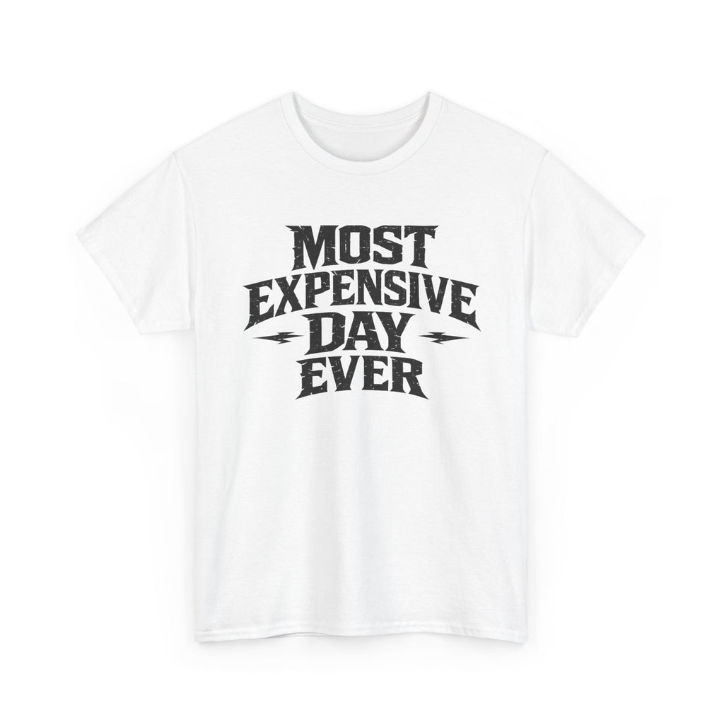 Theme Park Tee — "Most Expensive Day Ever" Graphic Shirt
