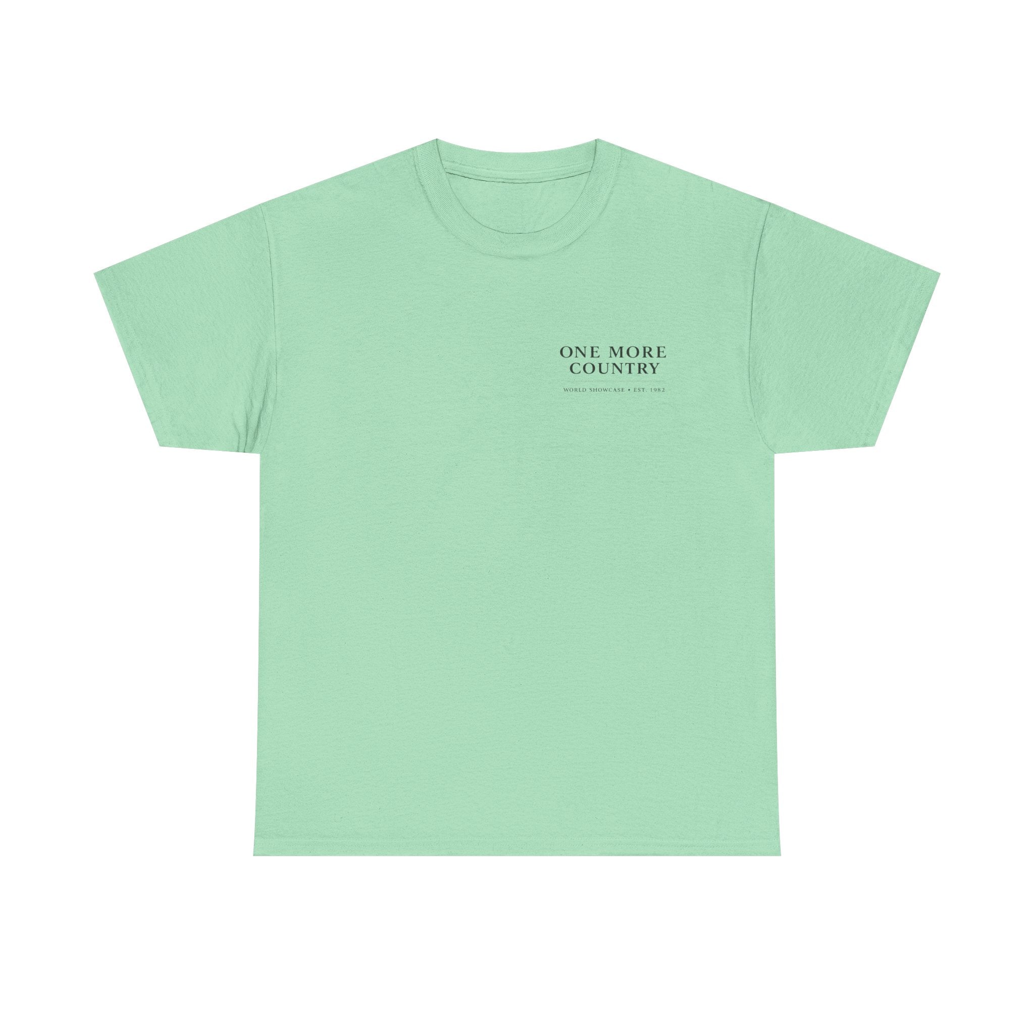 Drinking Around the World Theme Park Tee — "One More Country" Travel Bar Shirt