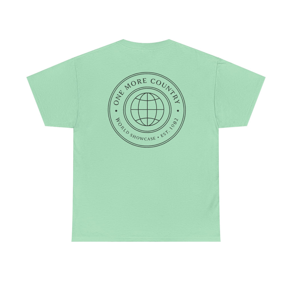 Drinking Around the World Theme Park Tee — "One More Country" Travel Bar Shirt
