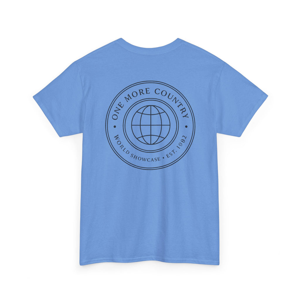 Drinking Around the World Theme Park Tee — "One More Country" Travel Bar Shirt