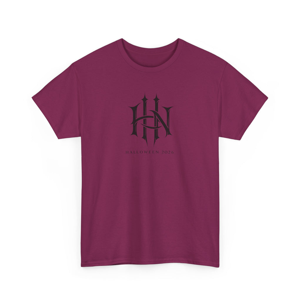 Horror Nights Tee — Gothic Emblem T-Shirt for Universal Studios Halloween Event