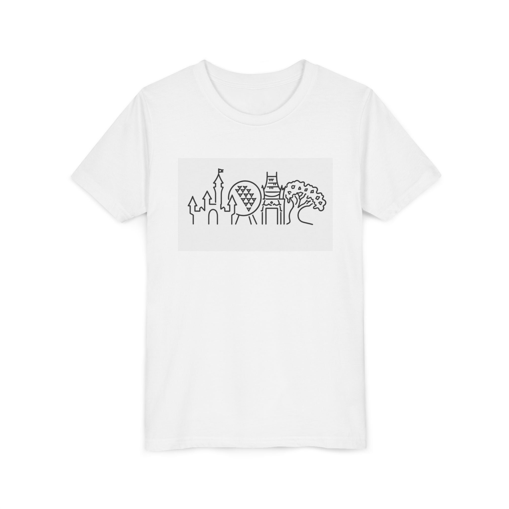 Theme Park Youth Tee — Fun Park Adventure T-Shirt