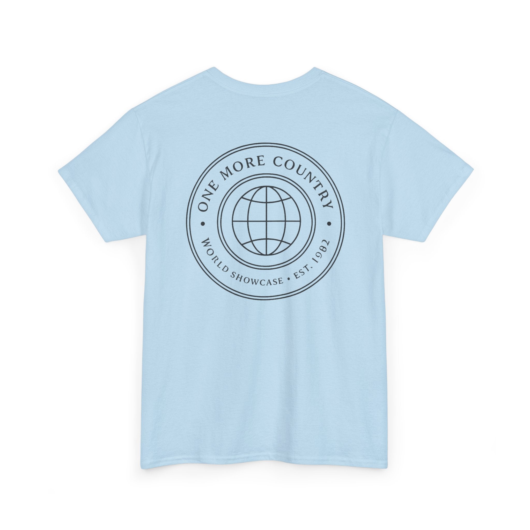Drinking Around the World Theme Park Tee — "One More Country" Travel Bar Shirt