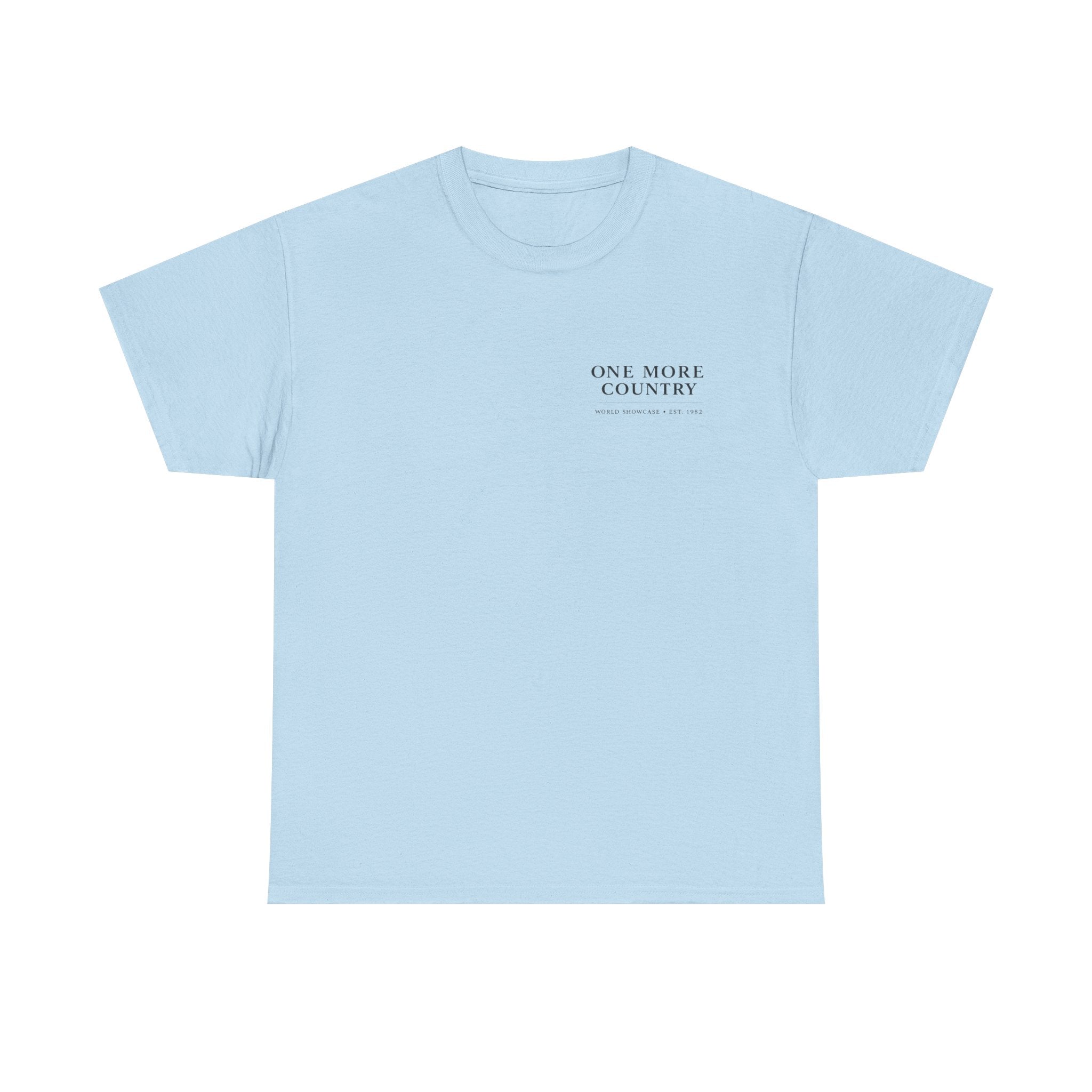 Drinking Around the World Theme Park Tee — "One More Country" Travel Bar Shirt