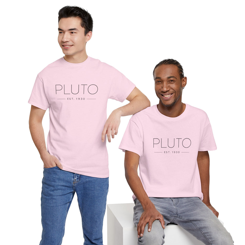 Pluto Theme Park T-Shirt — Minimalist Graphic Tee