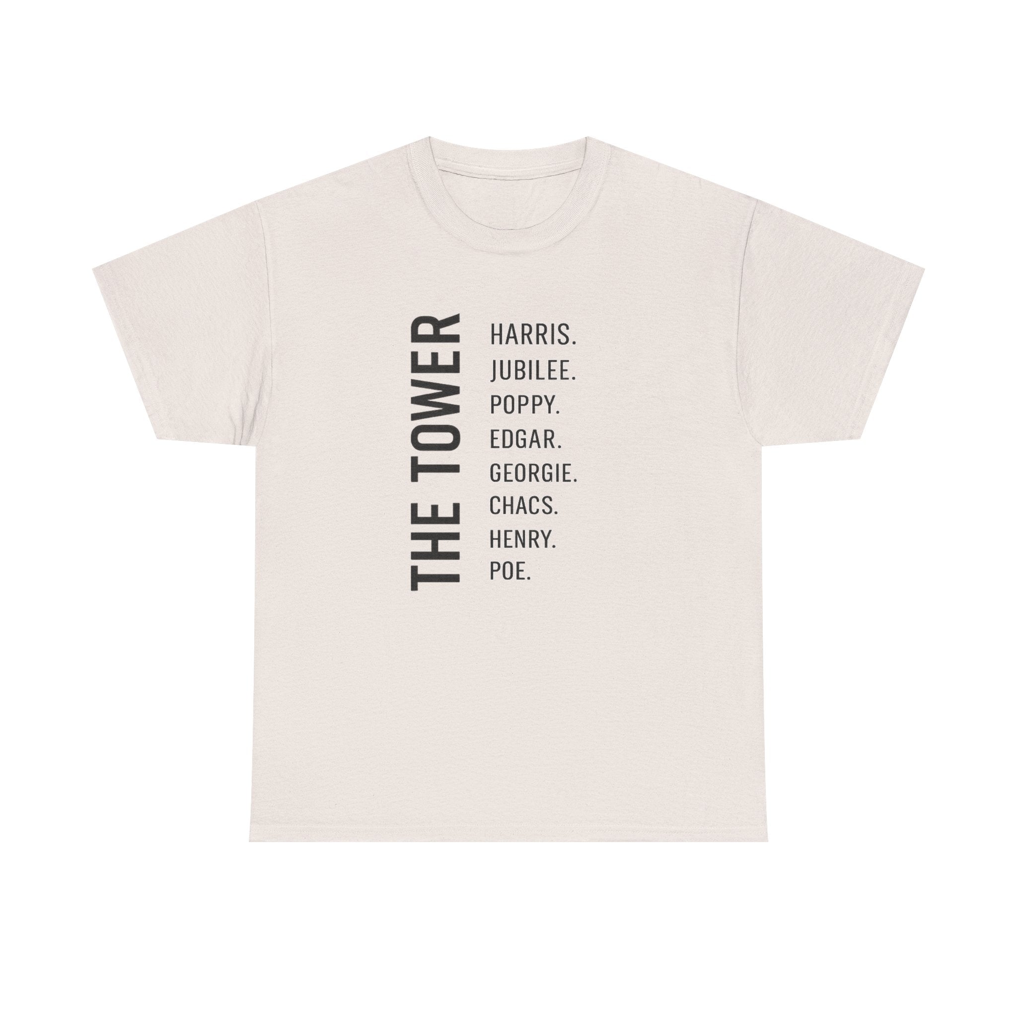 Tower of London Raven Names T-Shirt