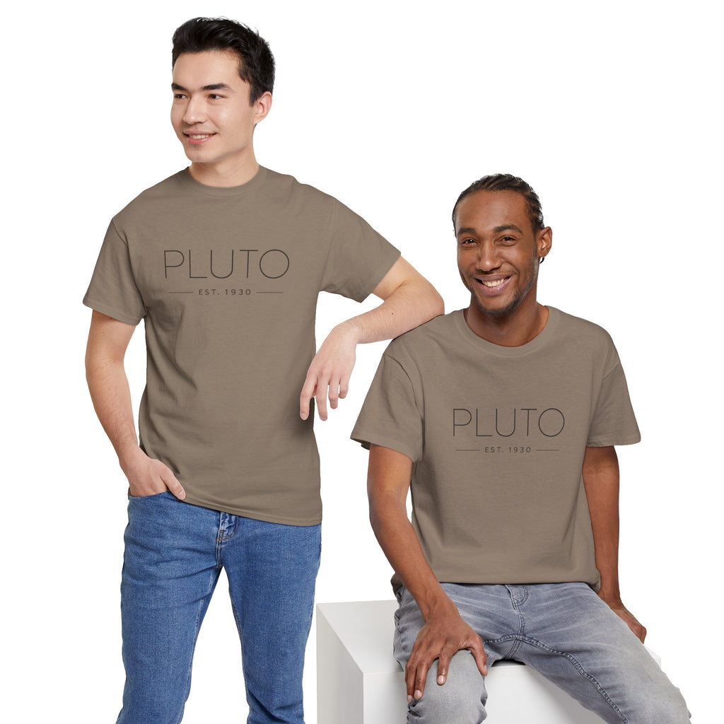 Pluto Theme Park T-Shirt — Minimalist Graphic Tee