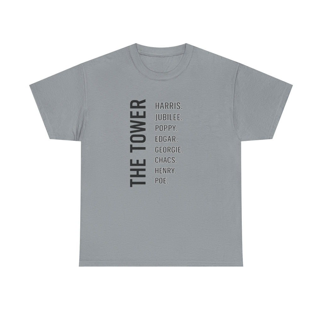 Tower of London Raven Names T-Shirt
