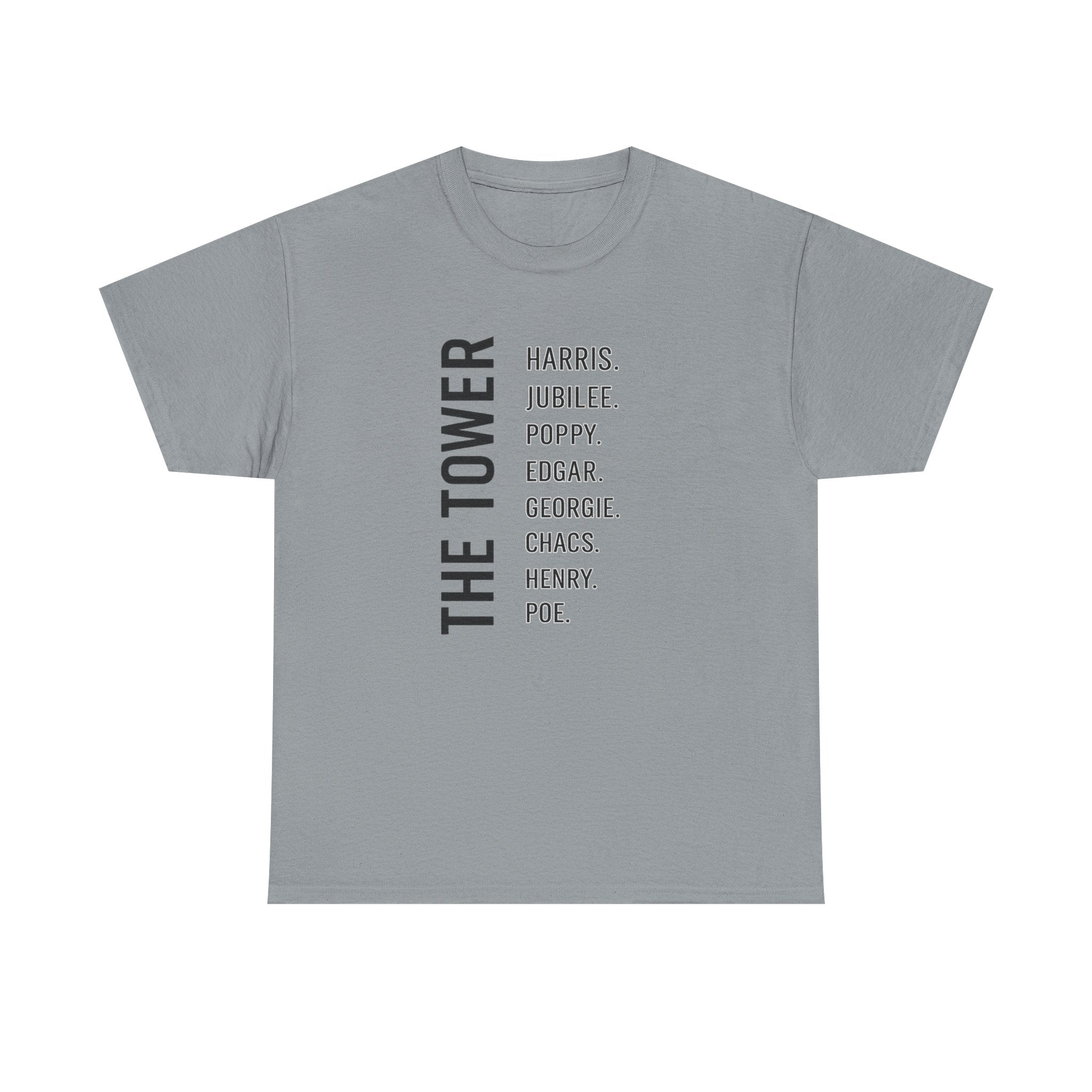 Tower of London Raven Names T-Shirt