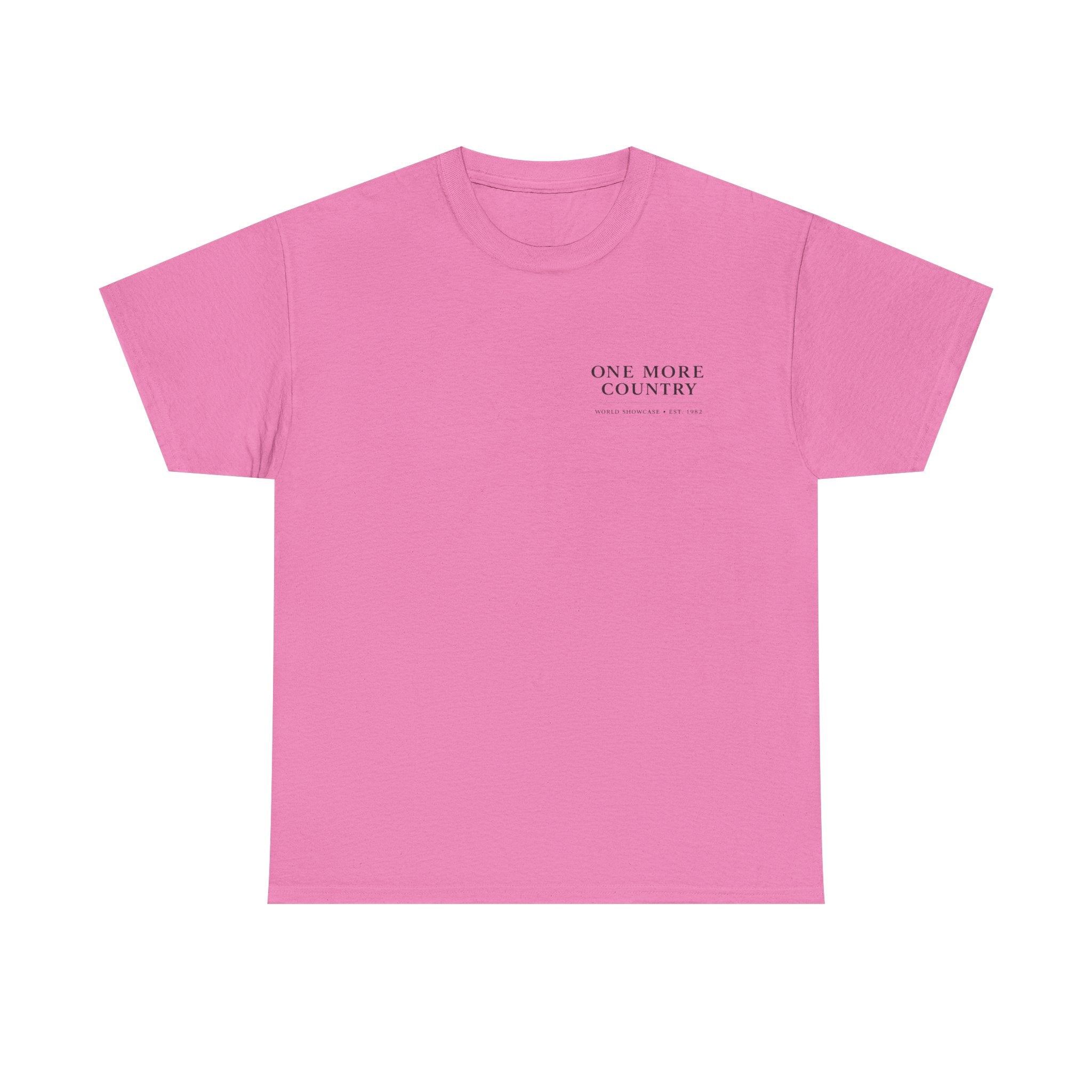 Drinking Around the World Theme Park Tee — "One More Country" Travel Bar Shirt