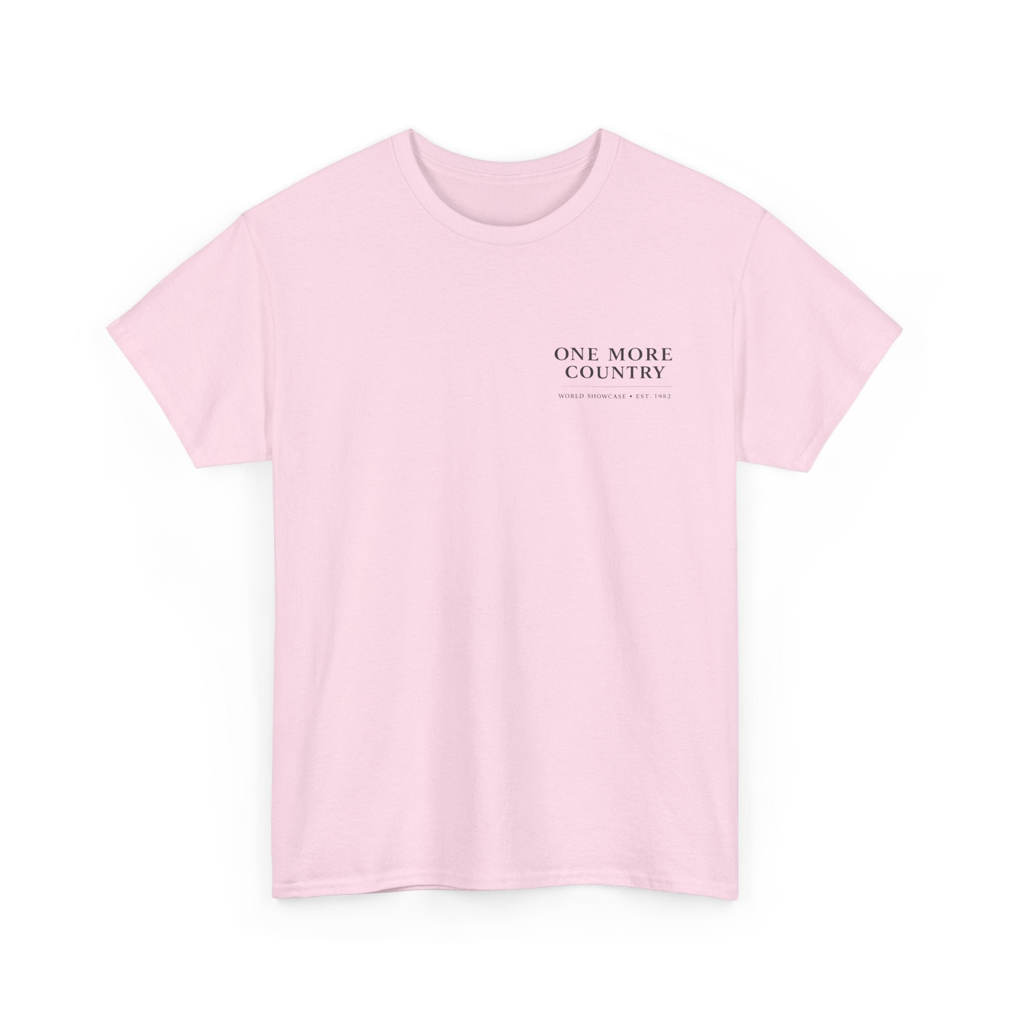 Drinking Around the World Theme Park Tee — "One More Country" Travel Bar Shirt