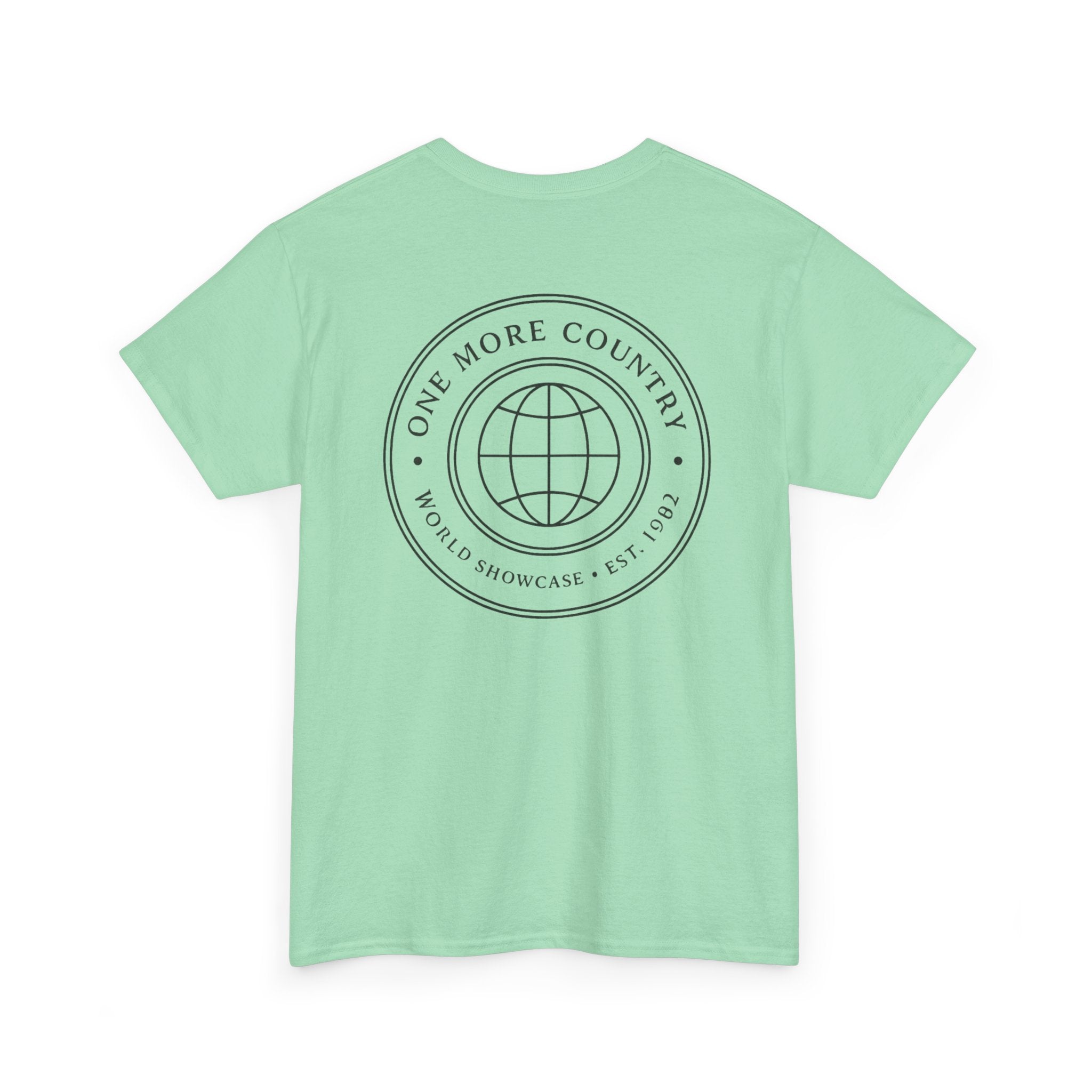 Drinking Around the World Theme Park Tee — "One More Country" Travel Bar Shirt