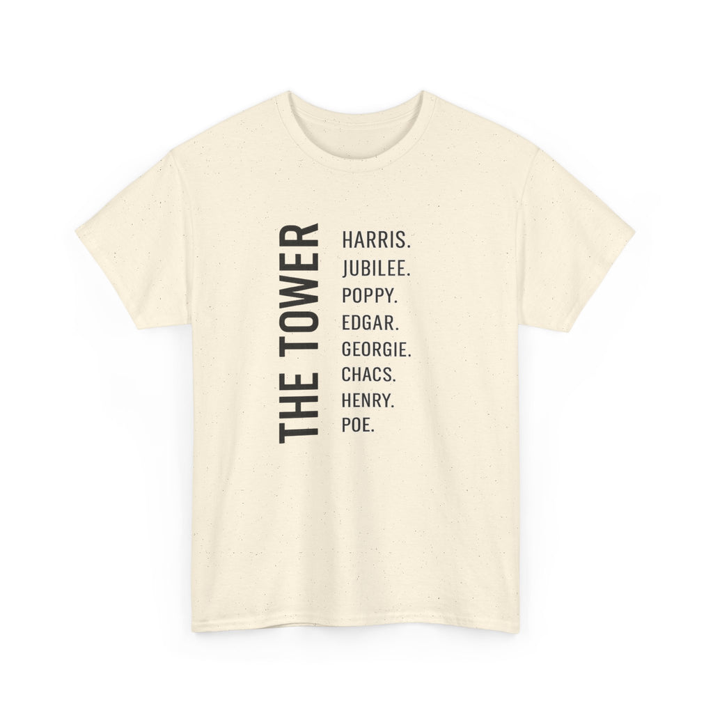 Tower of London Raven Names T-Shirt