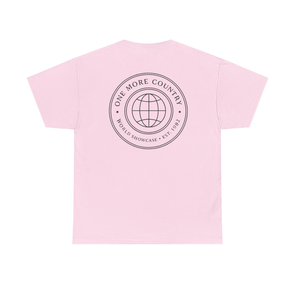Drinking Around the World Theme Park Tee — "One More Country" Travel Bar Shirt