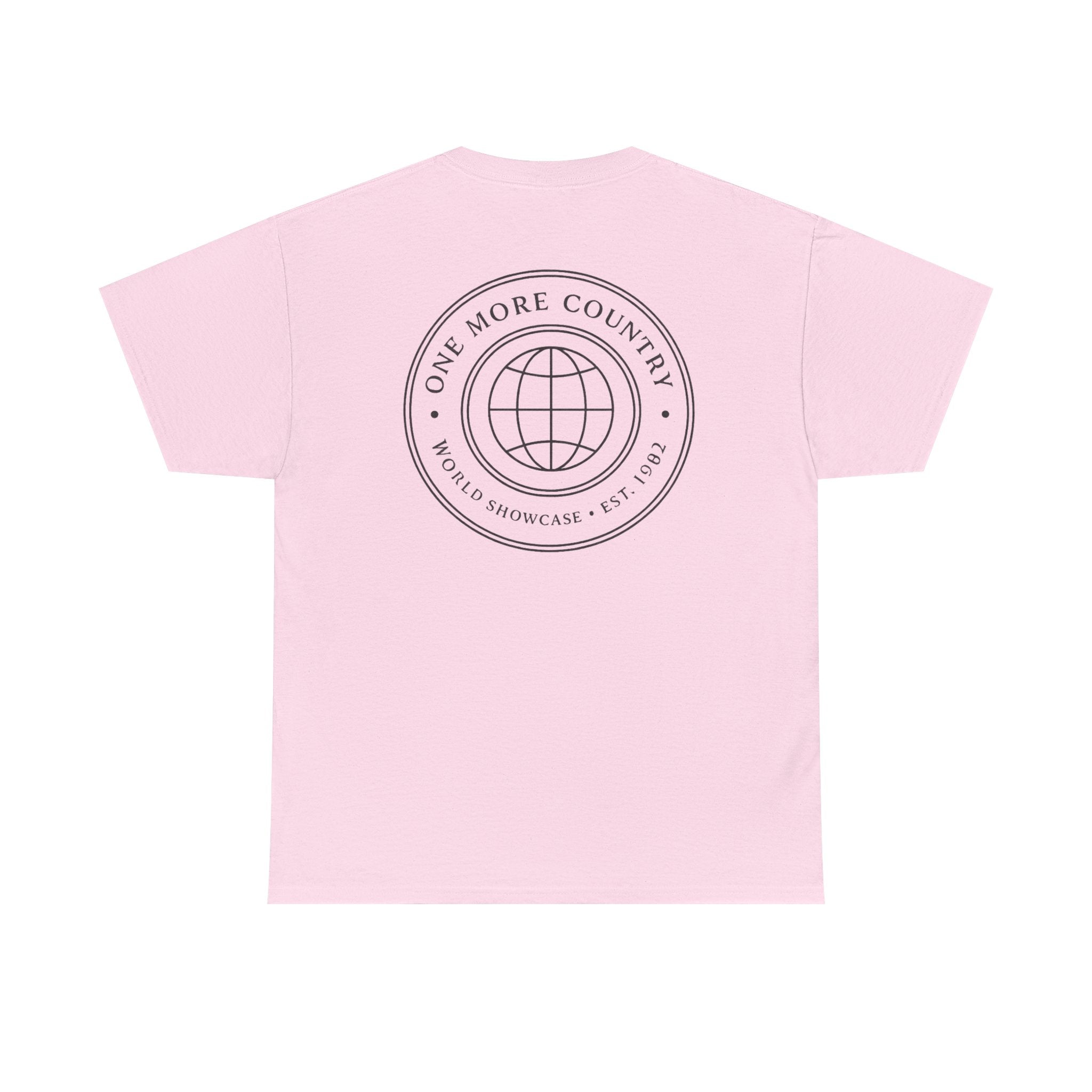 Drinking Around the World Theme Park Tee — "One More Country" Travel Bar Shirt